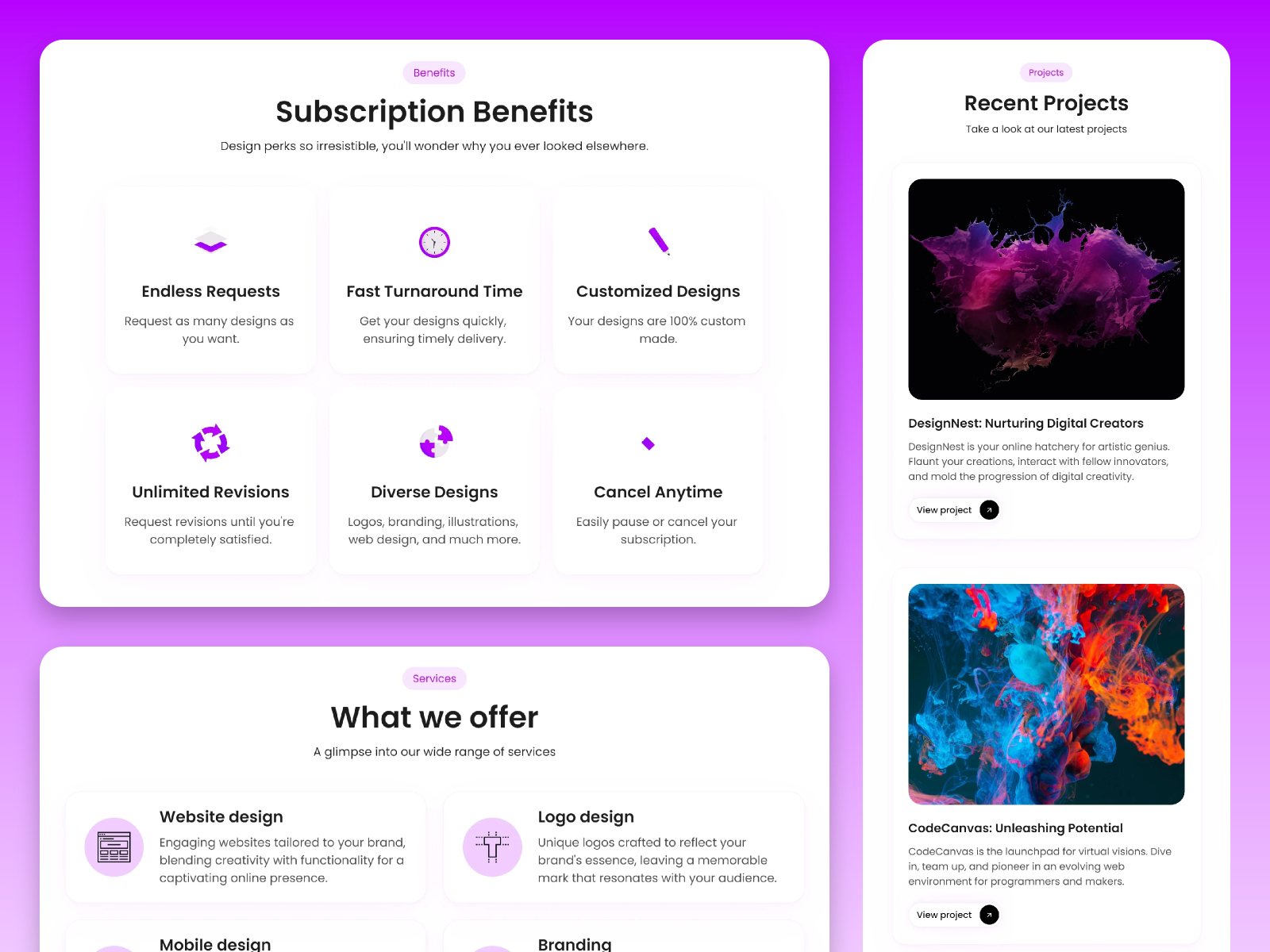 现代专业创意机构官网设计灵感，SaaS、设计工作室 Framer 网站模板详情图 3
