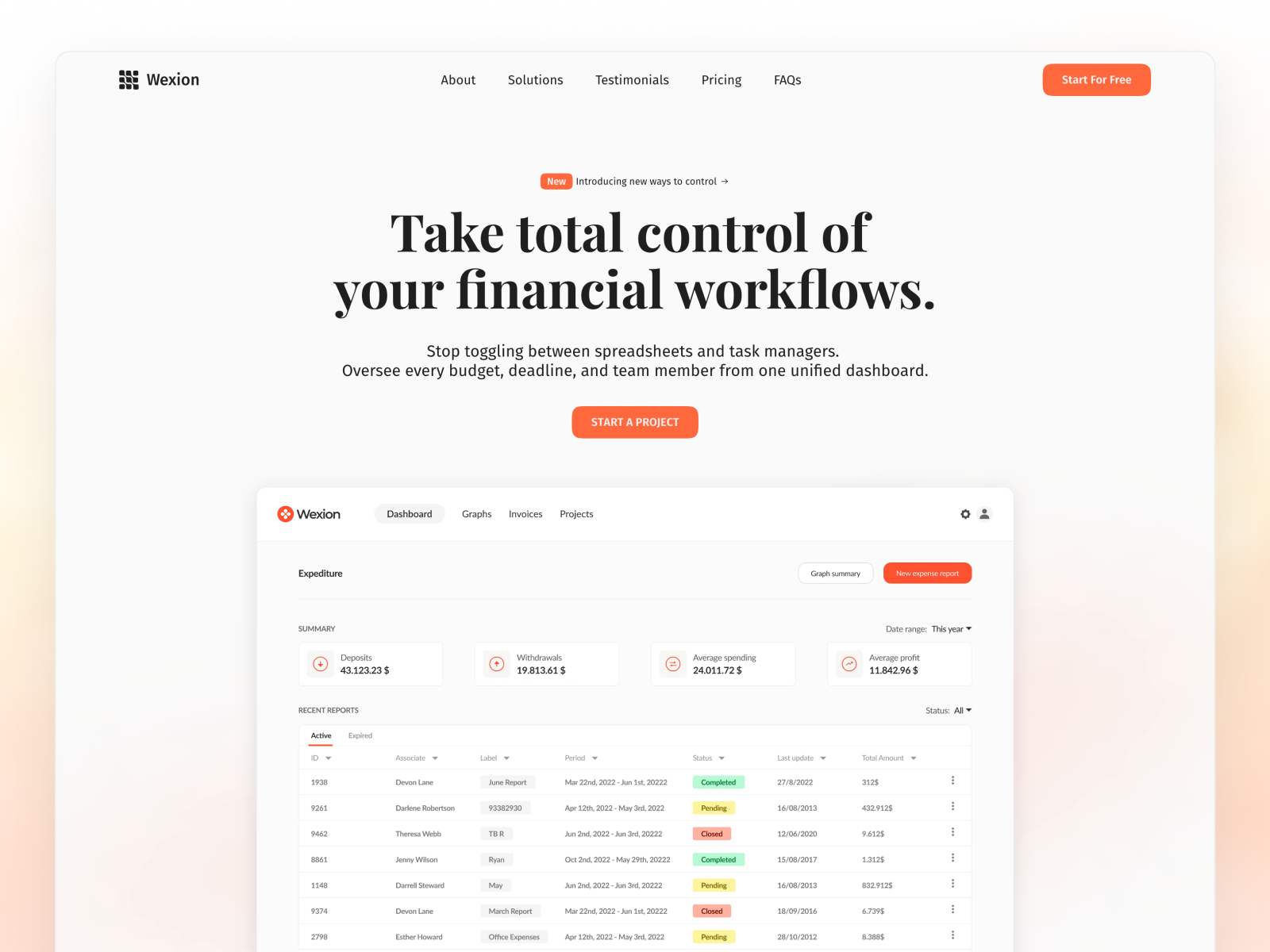 极简现代金融科技网站设计灵感，金融科技、SaaS Framer 网站模板详情图 1