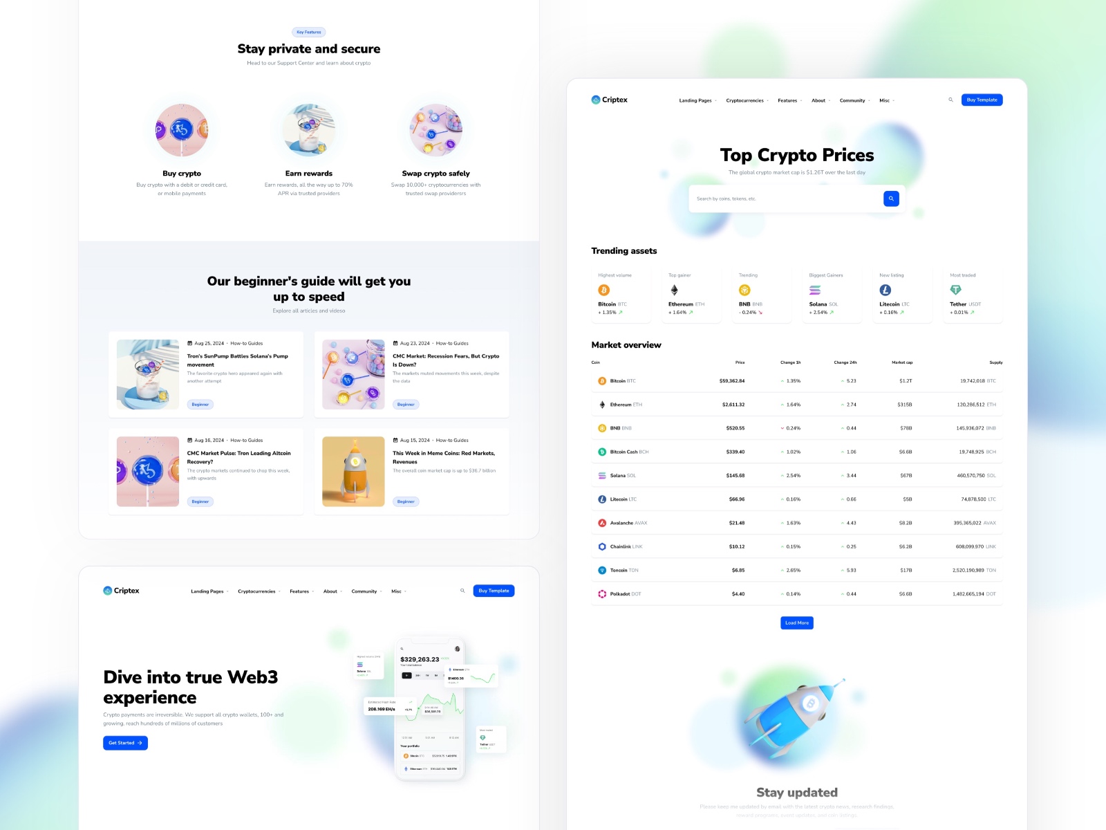 现代专业 Web3 项目官网设计灵感，Web3、SaaS Framer 网站模板详情图 2