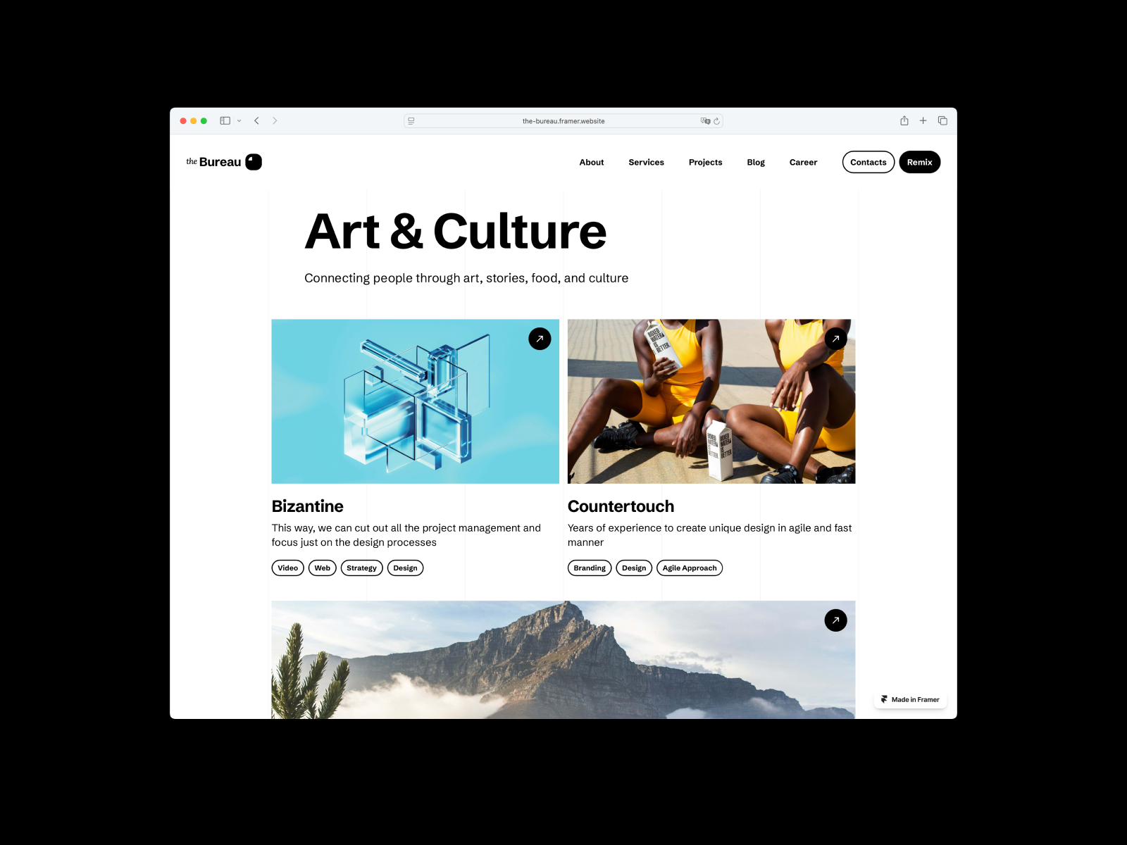 创意机构官网设计灵感，设计工作室、作品集 Framer 网站模板详情图 4