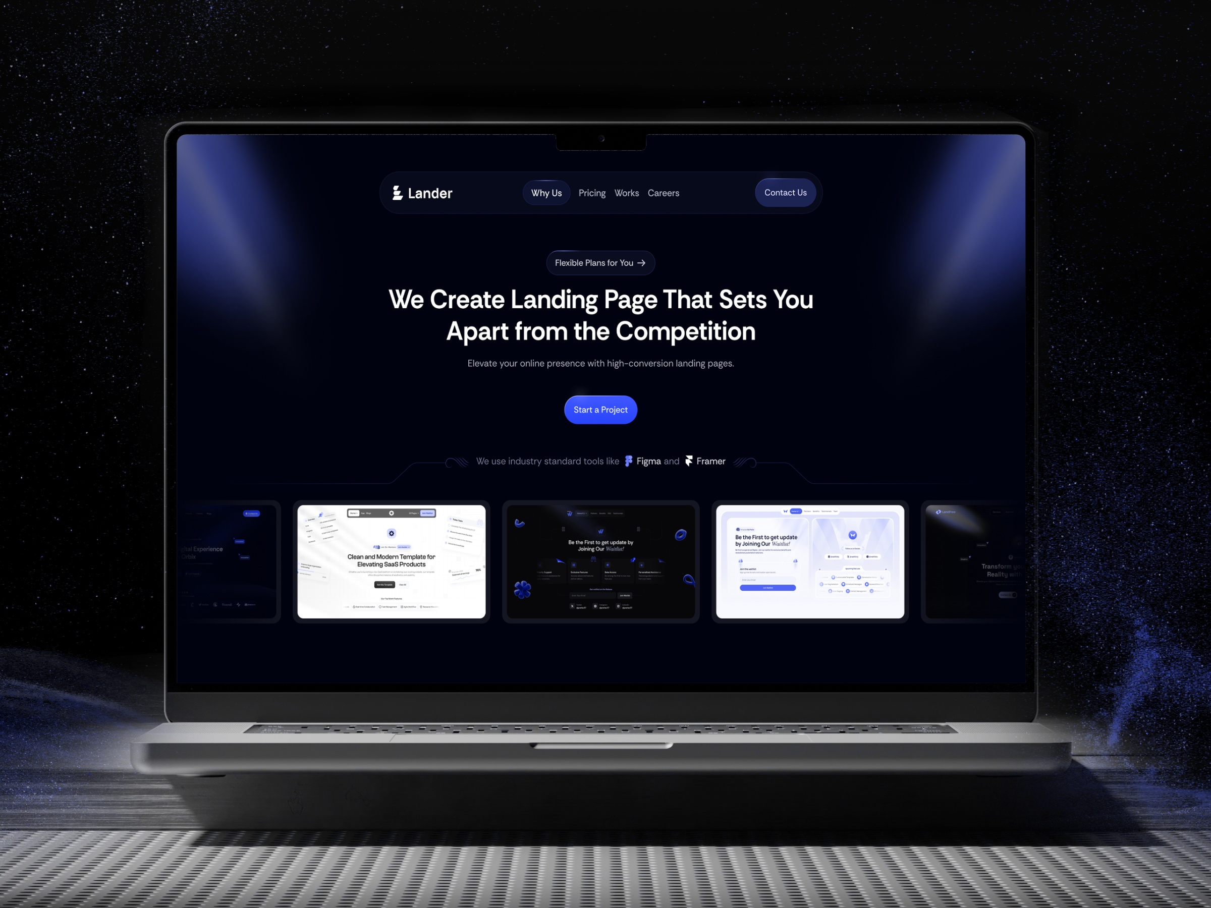 创意机构官网设计灵感，SaaS、设计工作室 Framer 网站模板详情图 2