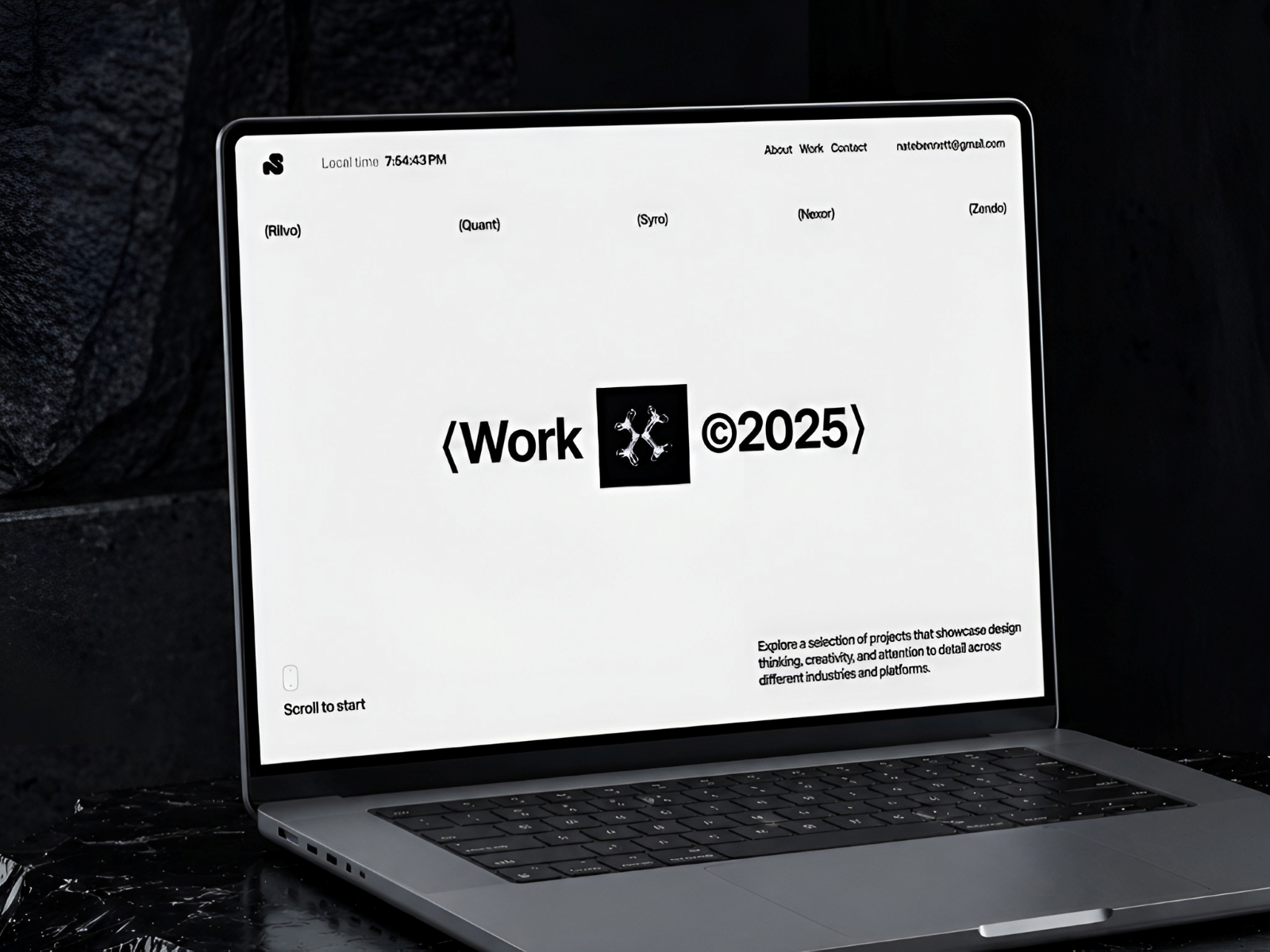 极简现代作品集网站设计灵感，作品集 Framer 网站模板详情图 3