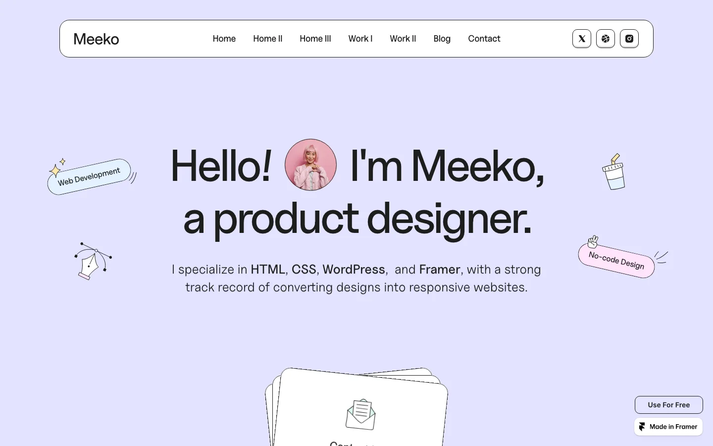现代彩色创意机构官网设计灵感，设计工作室、作品集 Framer 网站模板详情图 1