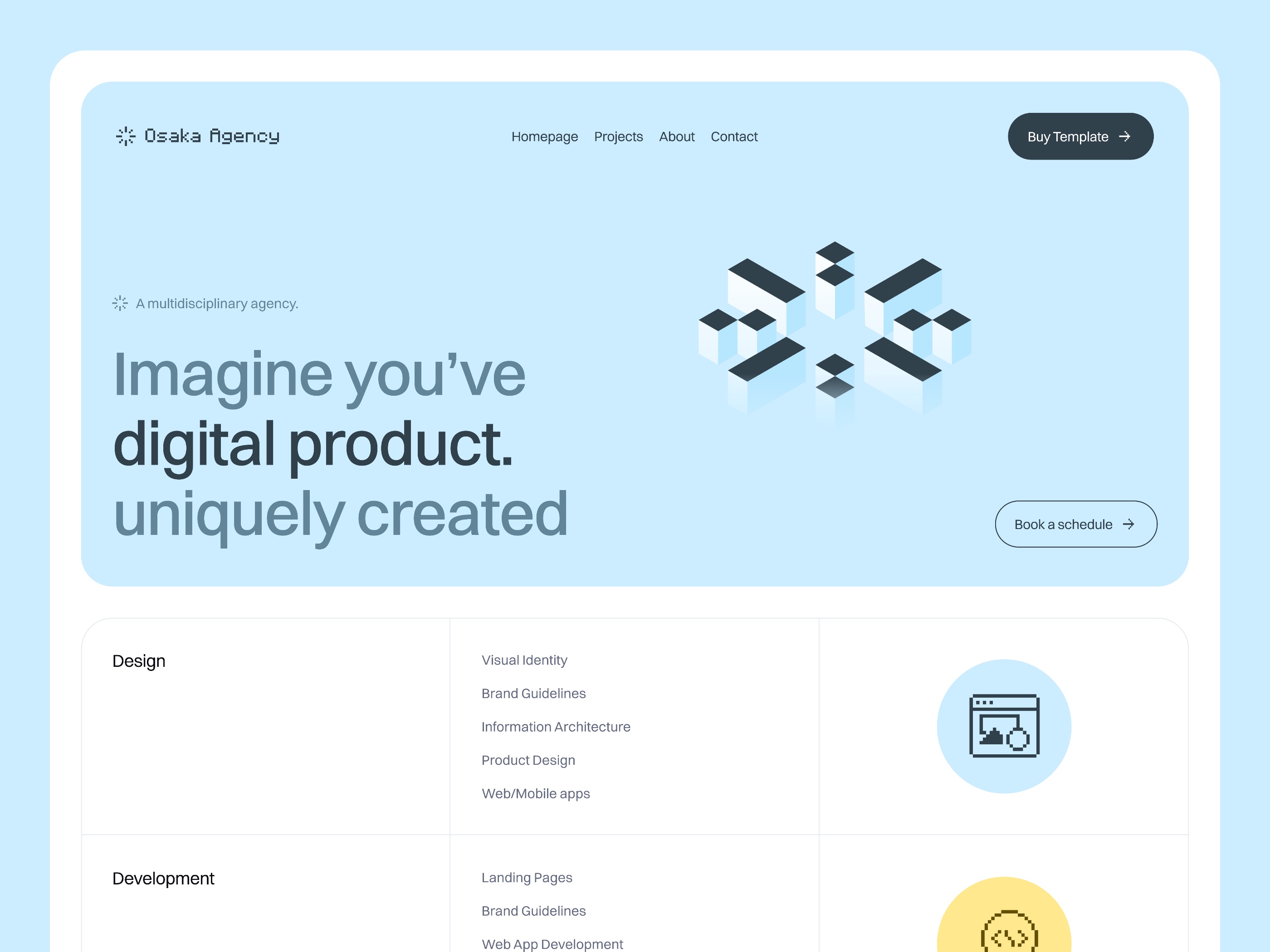 创意机构官网设计灵感，SaaS、设计工作室 Framer 网站模板详情图 1