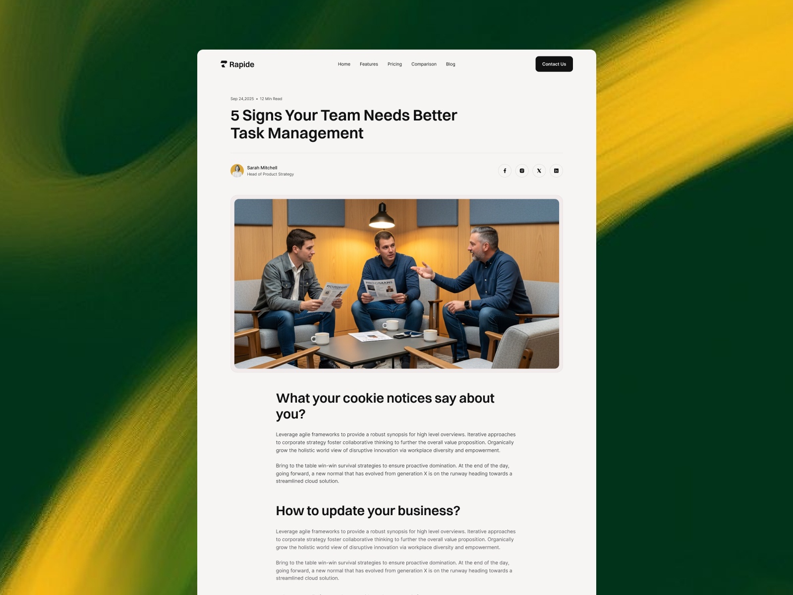 极简现代 SaaS 产品官网设计灵感，SaaS、落地页 Framer 网站模板详情图 3
