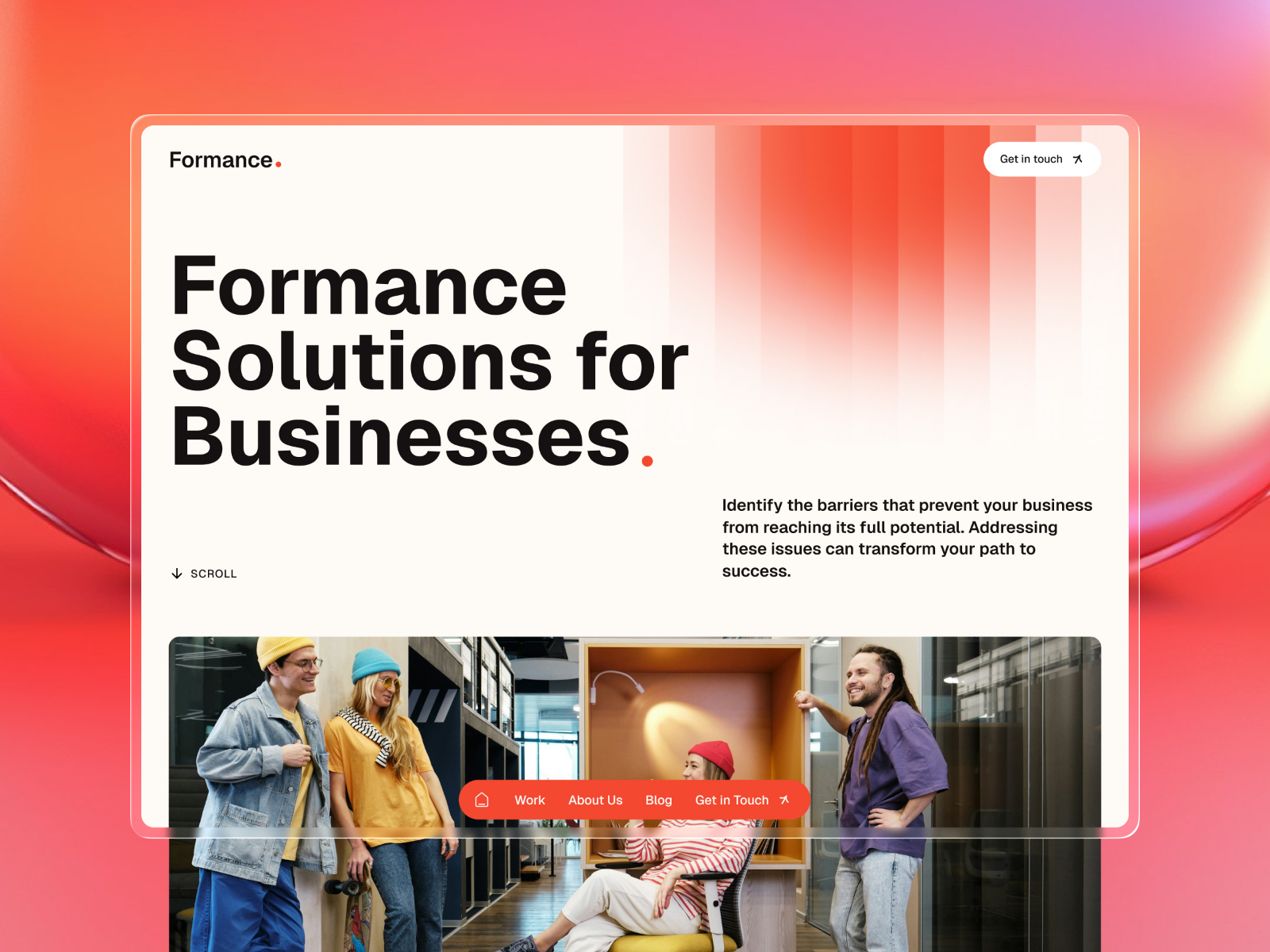 现代专业创意机构官网设计灵感，设计工作室、作品集 Framer 网站模板详情图 1