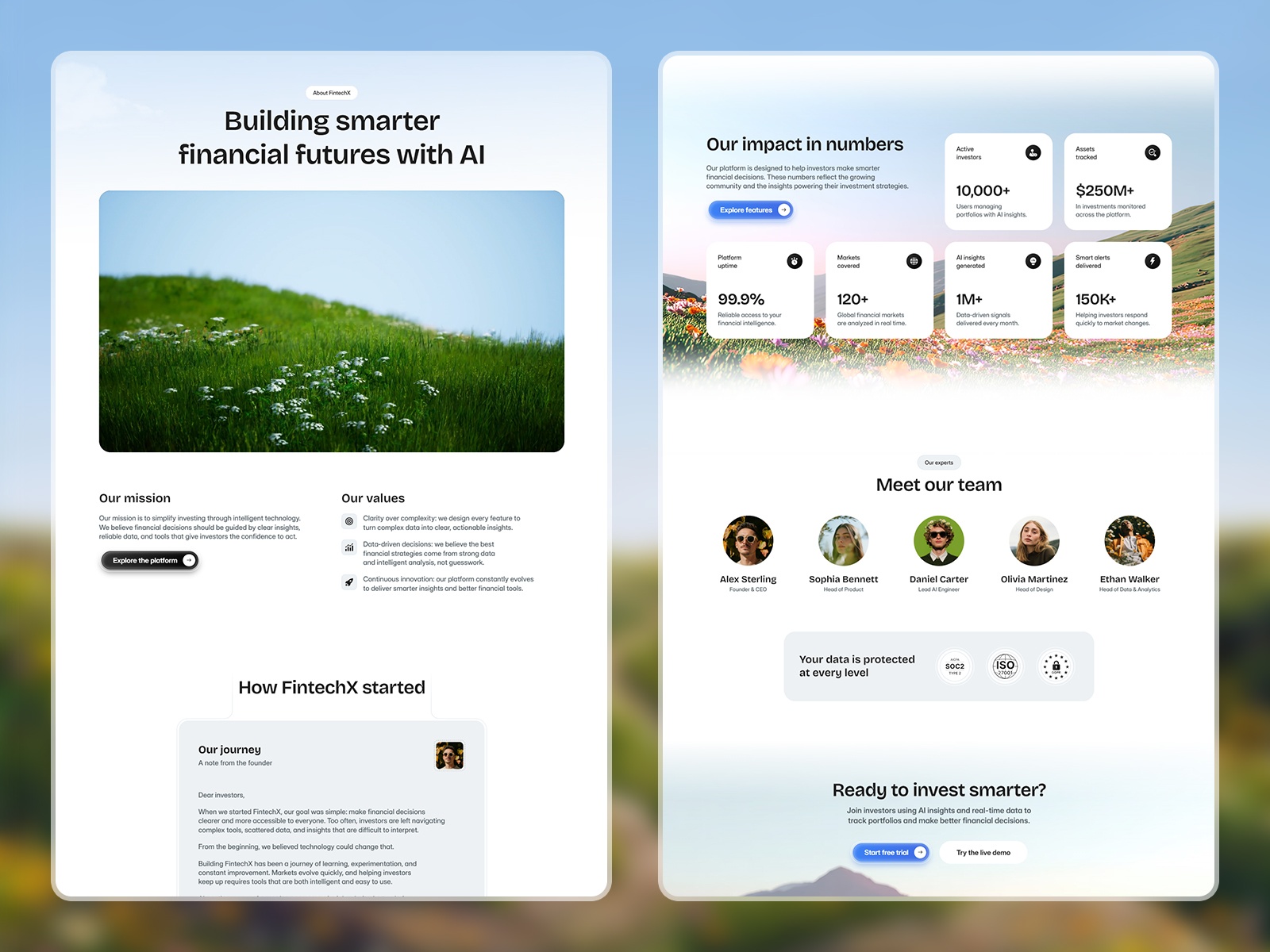 现代专业金融科技网站设计灵感，金融科技、SaaS Framer 网站模板详情图 3