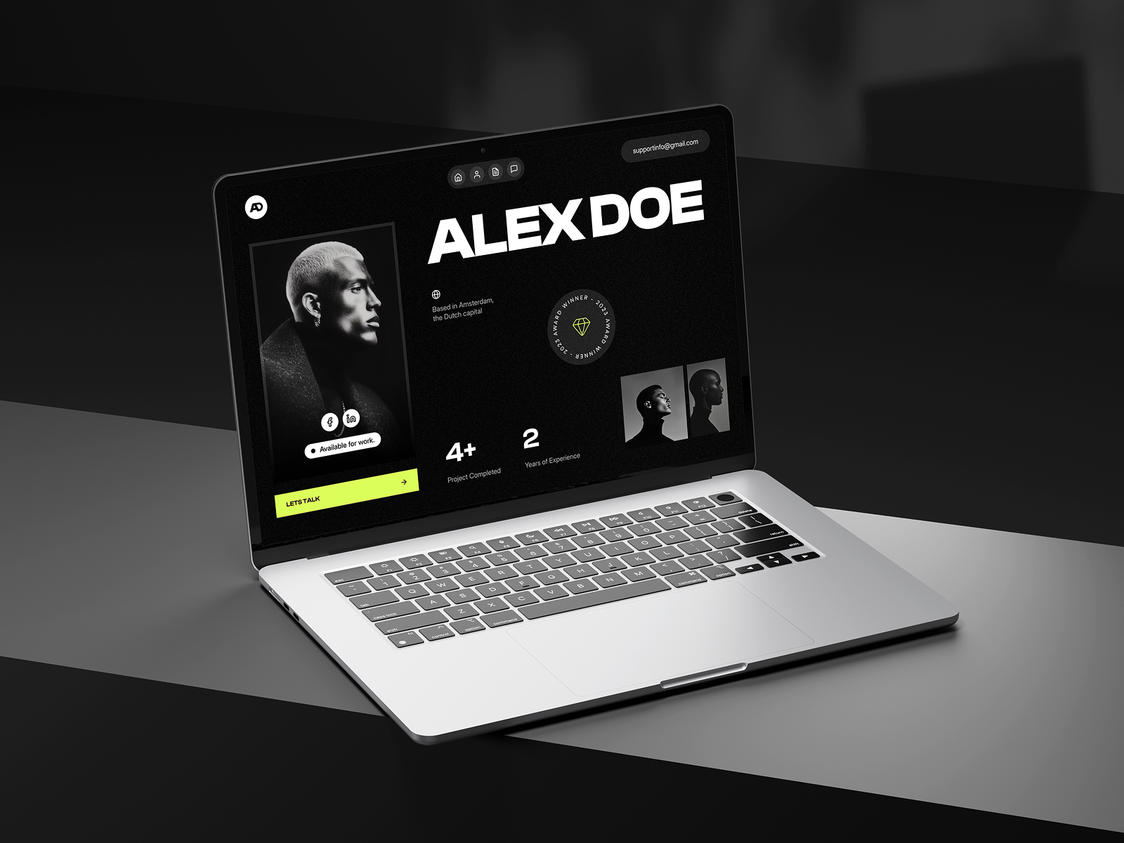 极简现代创意机构官网设计灵感，设计工作室、作品集 Framer 网站模板详情图 1