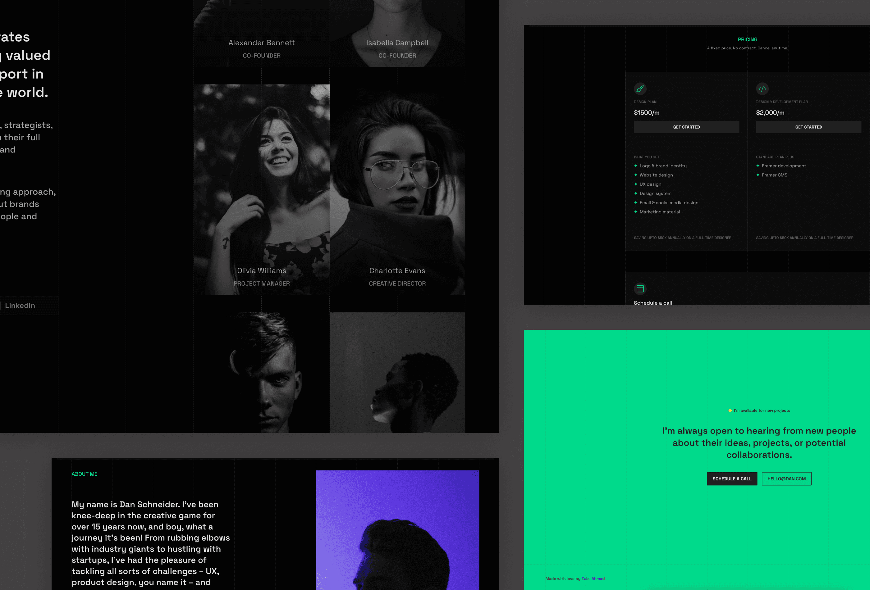 创意机构官网设计灵感，设计工作室、作品集 Framer 网站模板详情图 4