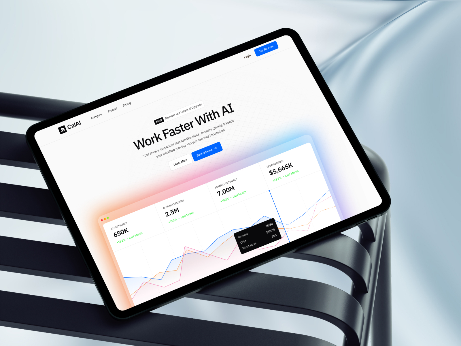 现代动效 AI 产品官网设计灵感，人工智能、SaaS Framer 网站模板详情图 4