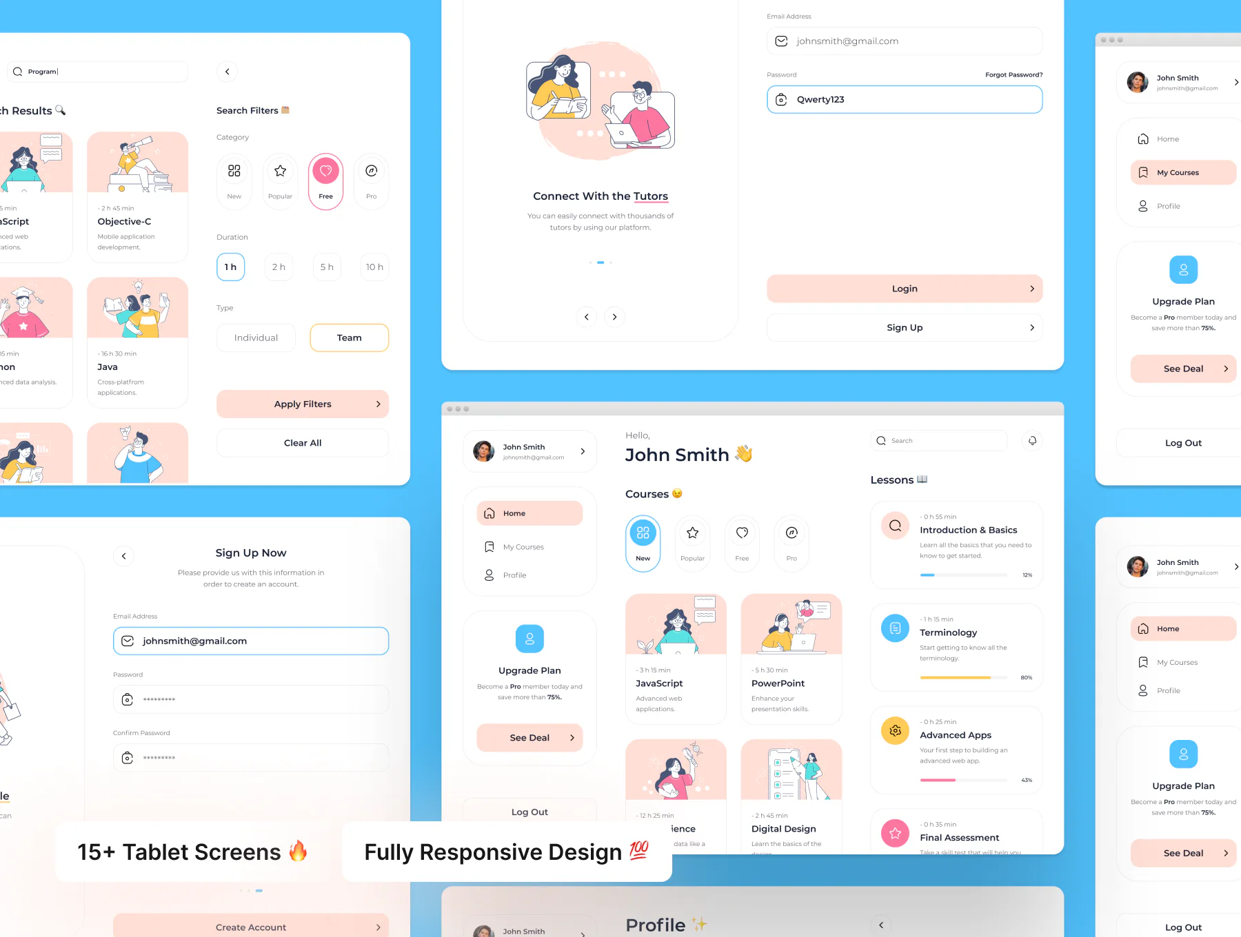 远程学习 网页 UI 工具包详情图 6