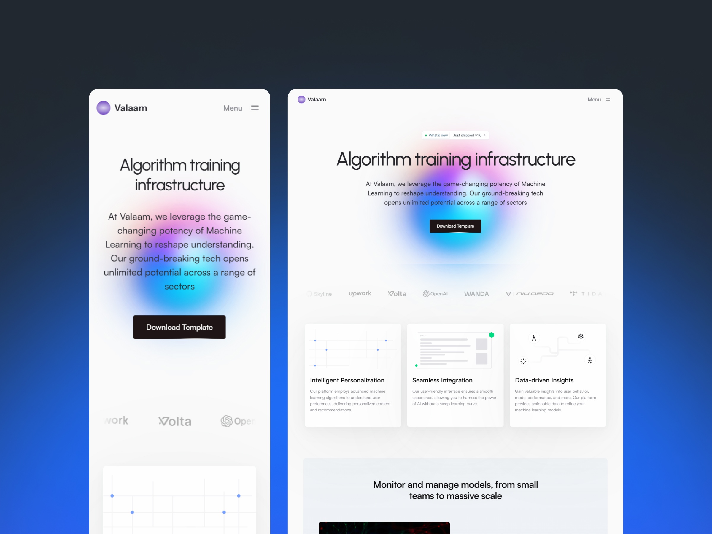 极简现代落地页设计案例，人工智能、教育培训 Framer 网站模板详情图 4