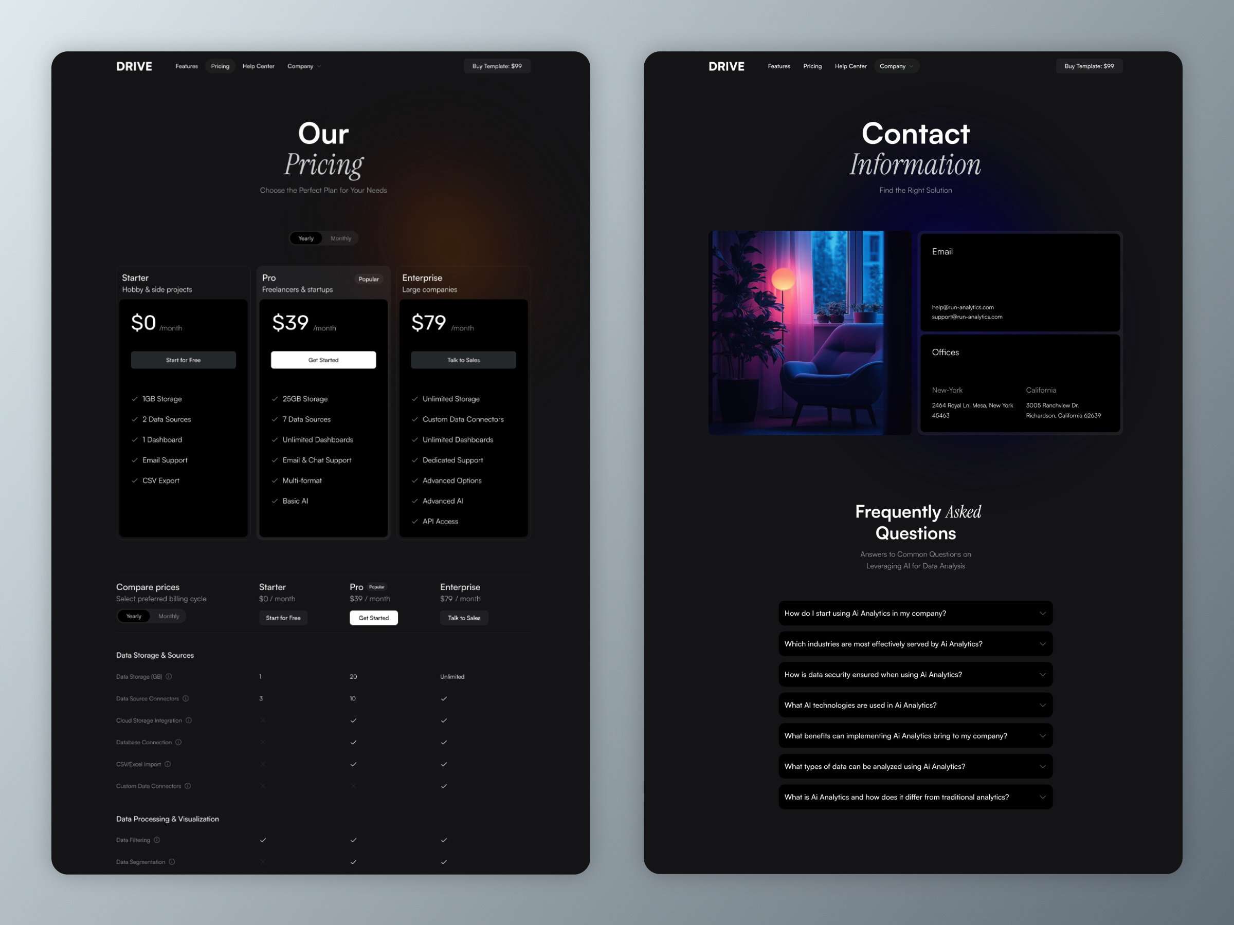 现代专业 AI 产品官网设计灵感，人工智能、金融科技 Framer 网站模板详情图 4