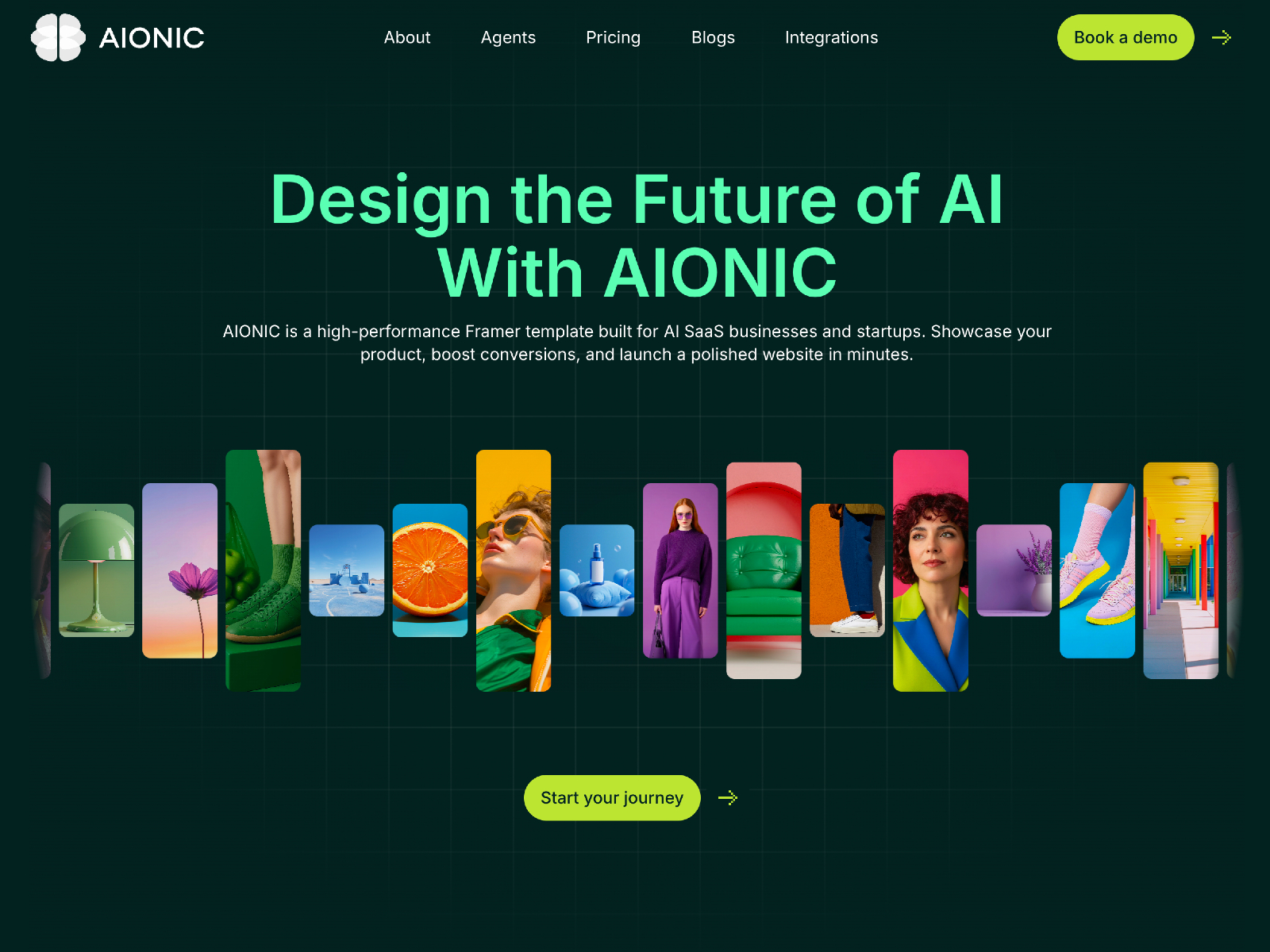 现代专业 AI 产品官网设计灵感，人工智能、SaaS Framer 网站模板详情图 1