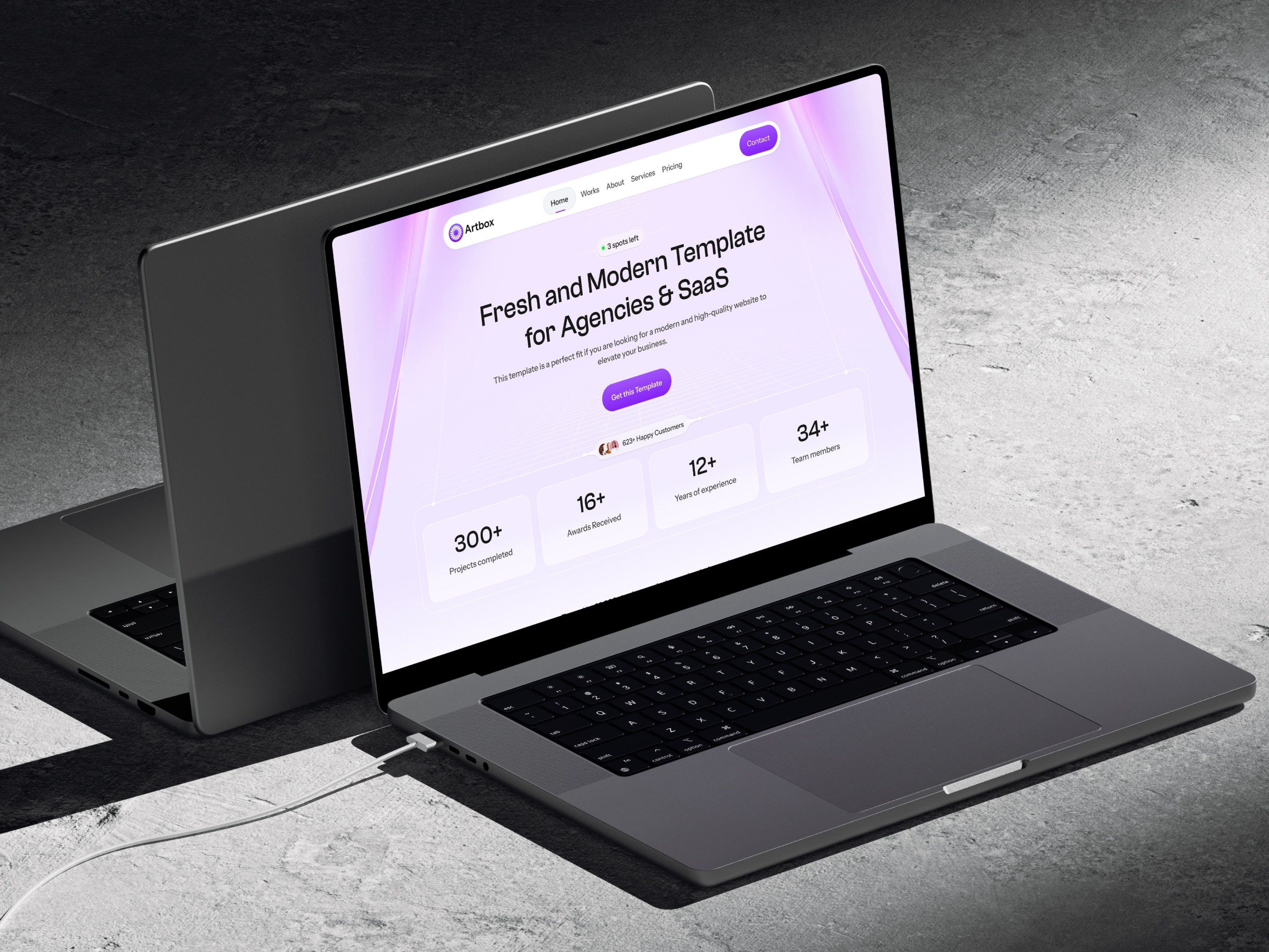 AI 机构落地页设计灵感，人工智能、SaaS Framer 网站模板详情图 2