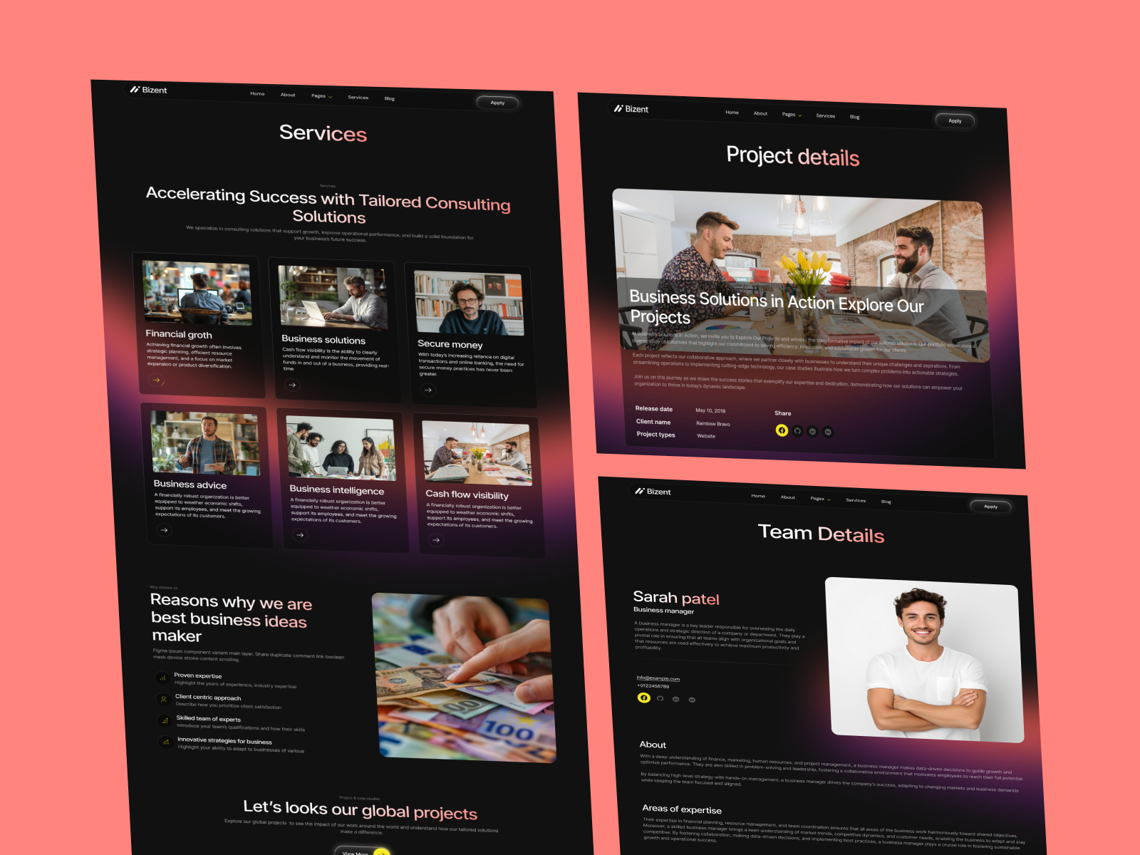 创意机构官网设计灵感，SaaS、设计工作室 Framer 网站模板详情图 4