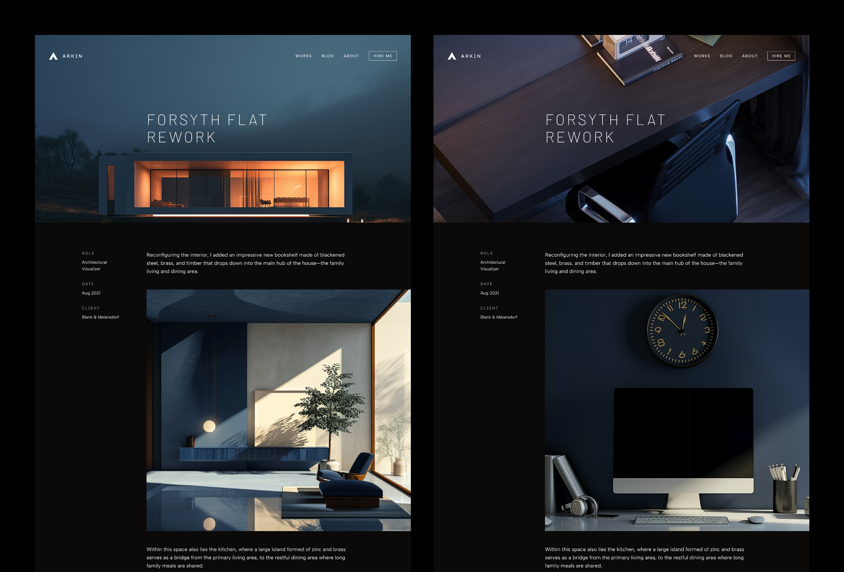 作品集网站设计灵感，博客内容、作品集 Framer 网站模板详情图 3