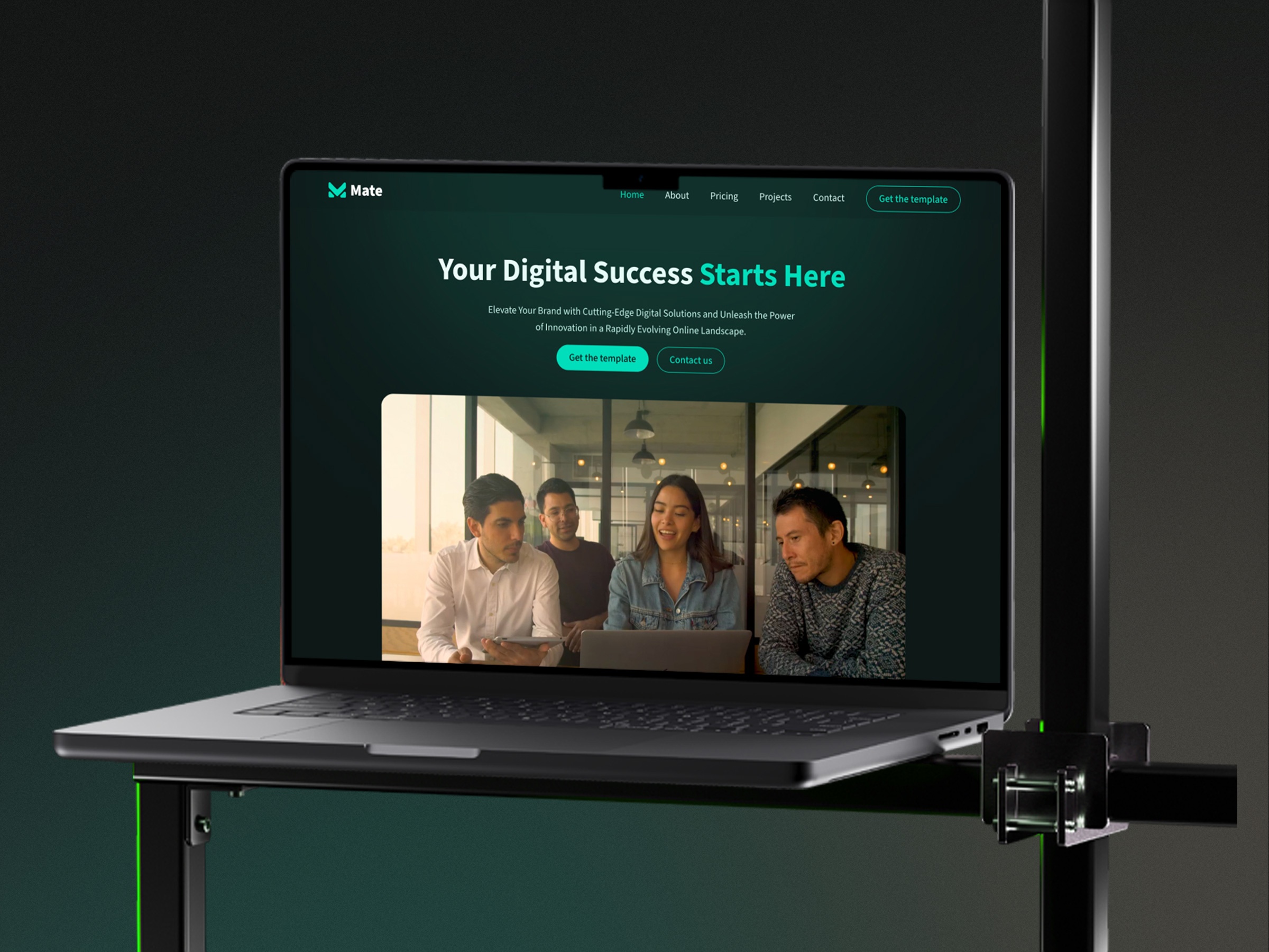高级暗黑极简创意机构官网设计灵感，SaaS、设计工作室 Framer 网站模板详情图 1