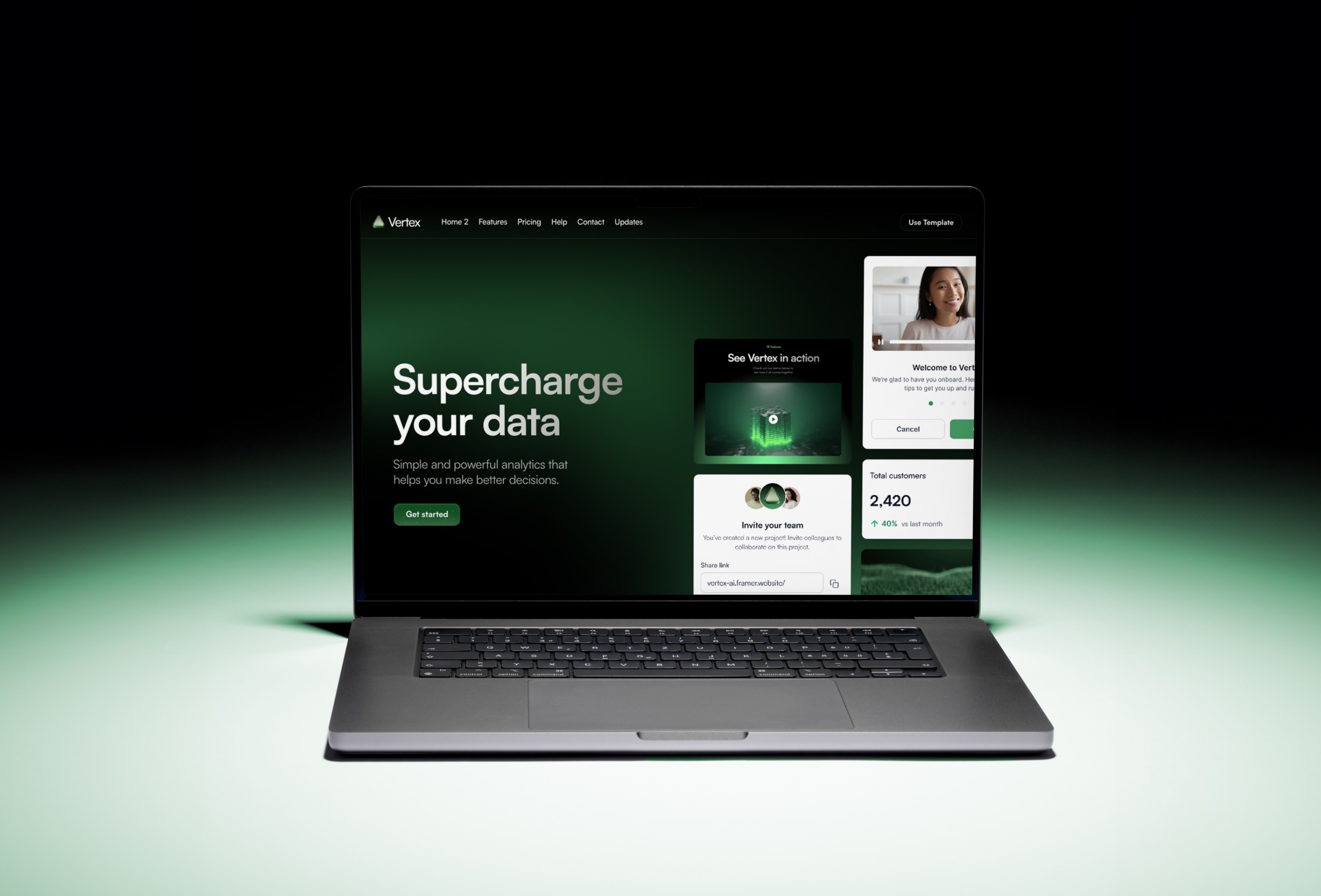 AI 产品官网设计灵感，人工智能、SaaS Framer 网站模板详情图 3