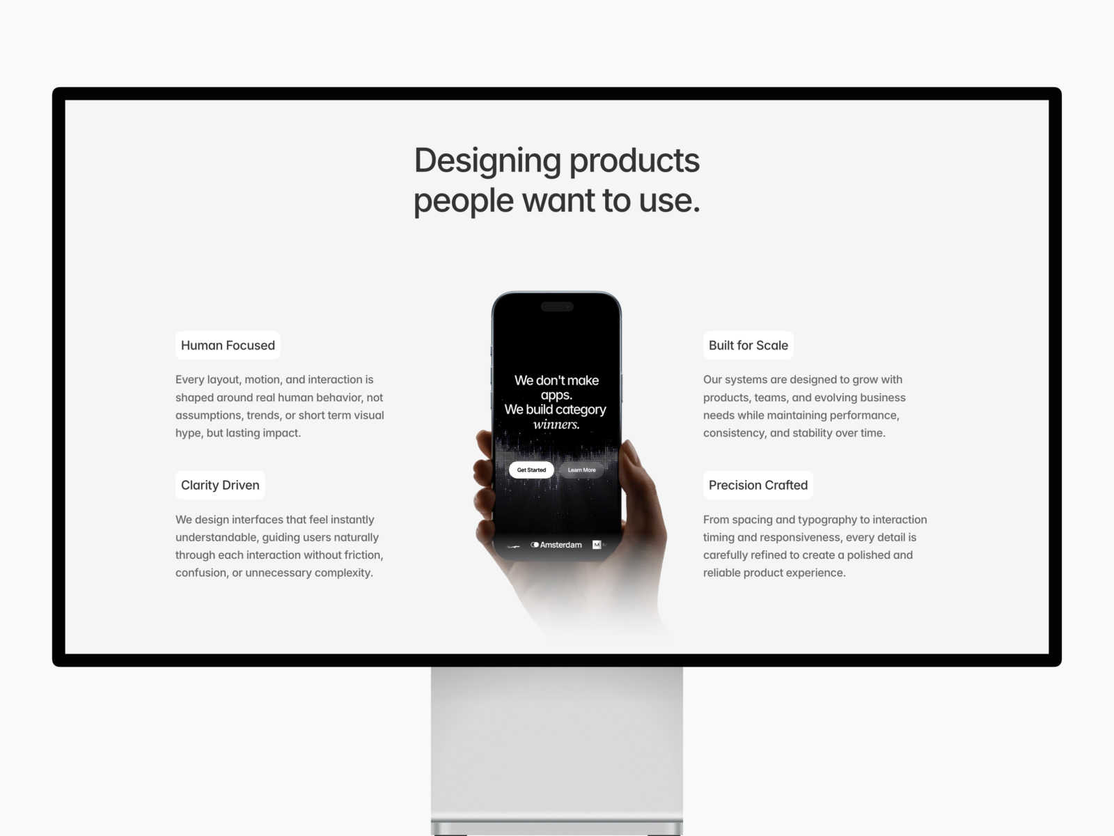 现代专业创意机构官网设计灵感，SaaS、设计工作室 Framer 网站模板详情图 2