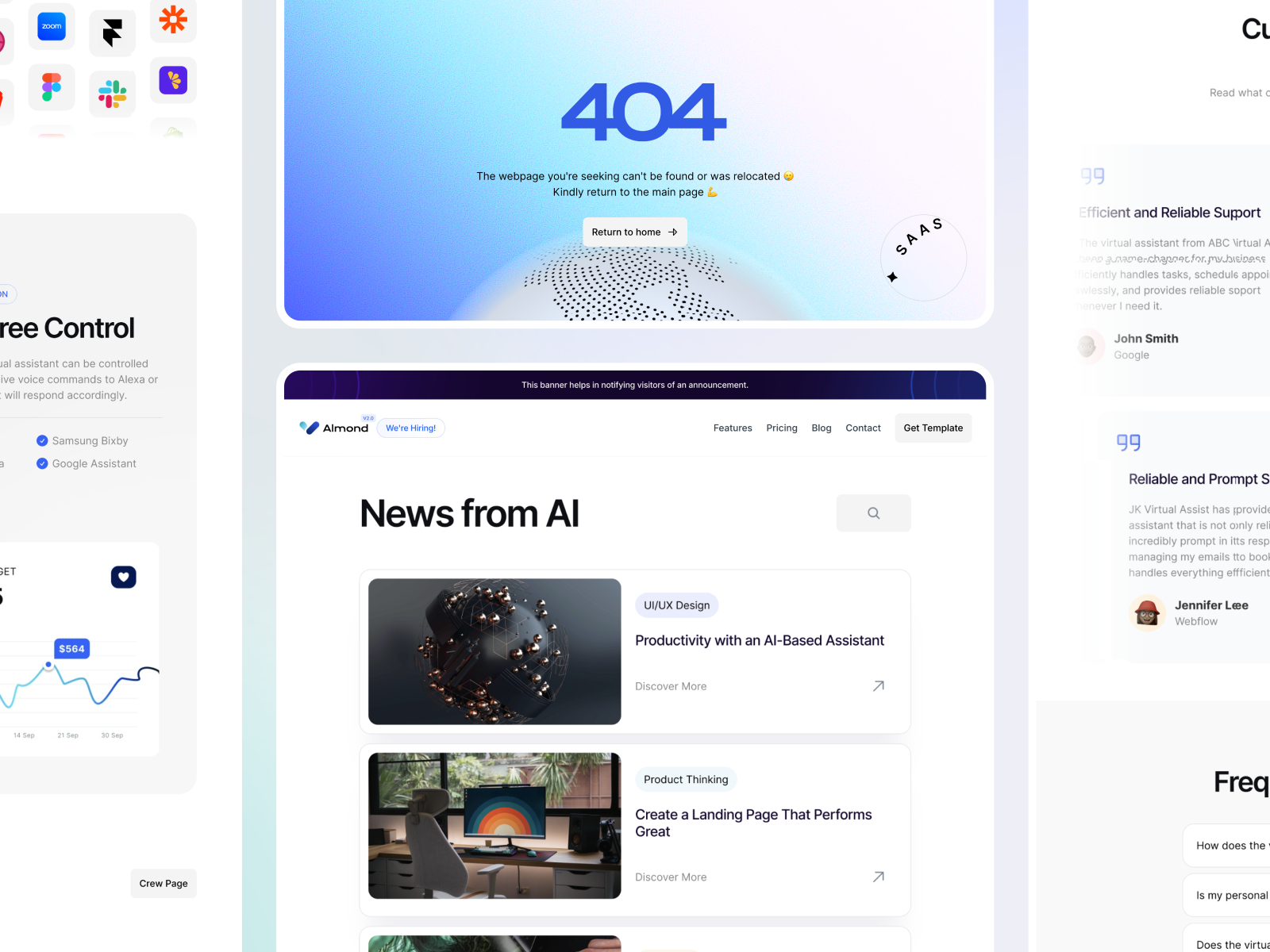 现代专业 AI 产品官网设计灵感，人工智能、SaaS Framer 网站模板详情图 4
