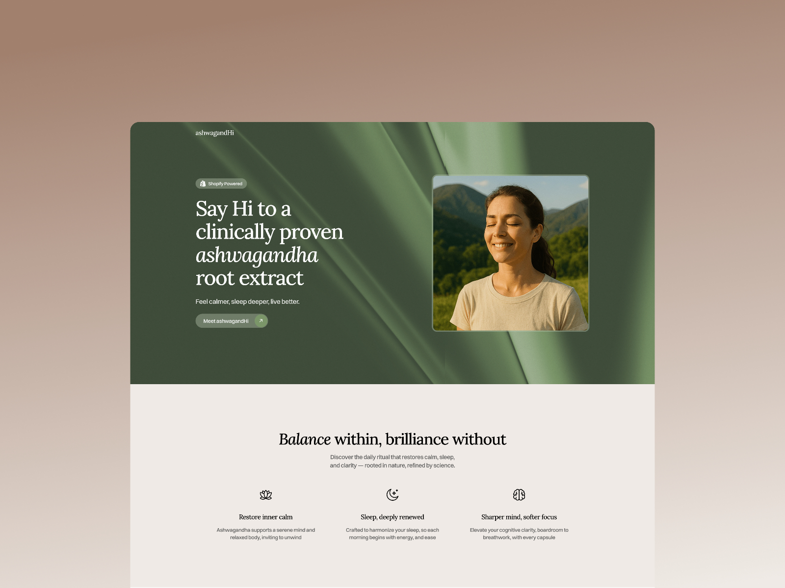 极简现代电商网站设计灵感，电商、医疗健康 Framer 网站模板详情图 1