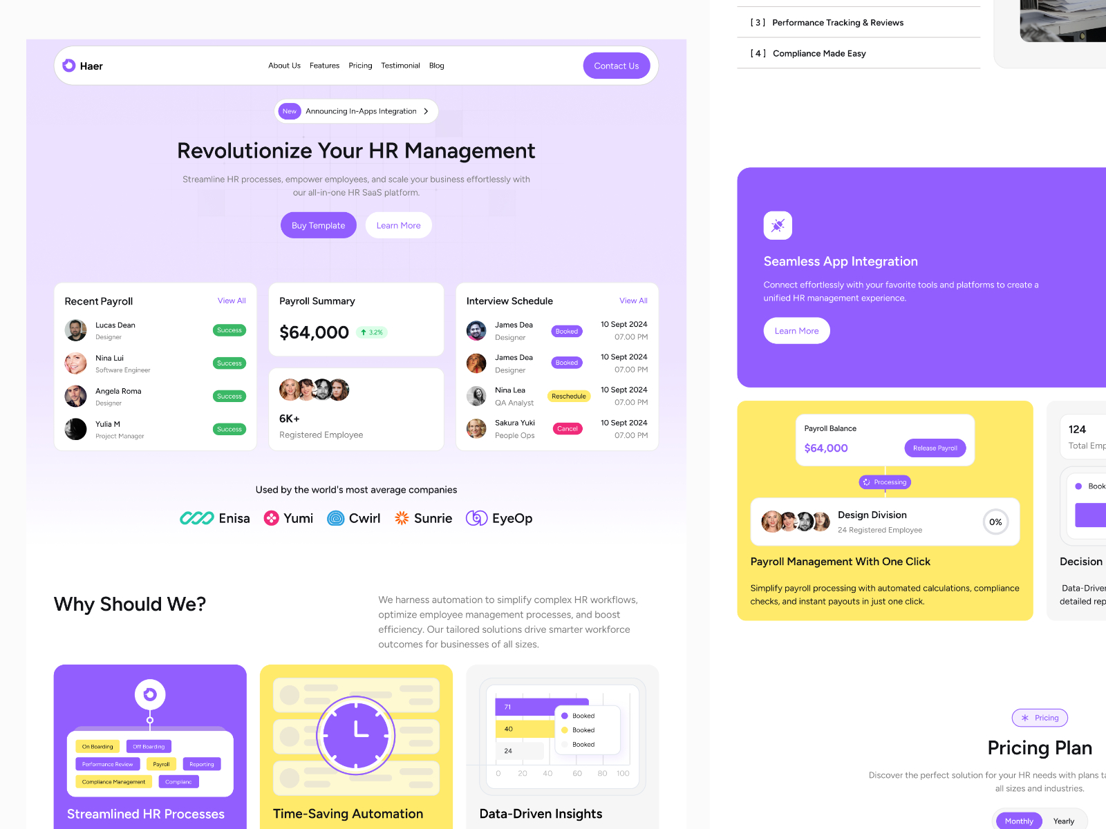 SaaS 产品官网设计灵感，SaaS Framer 网站模板详情图 2