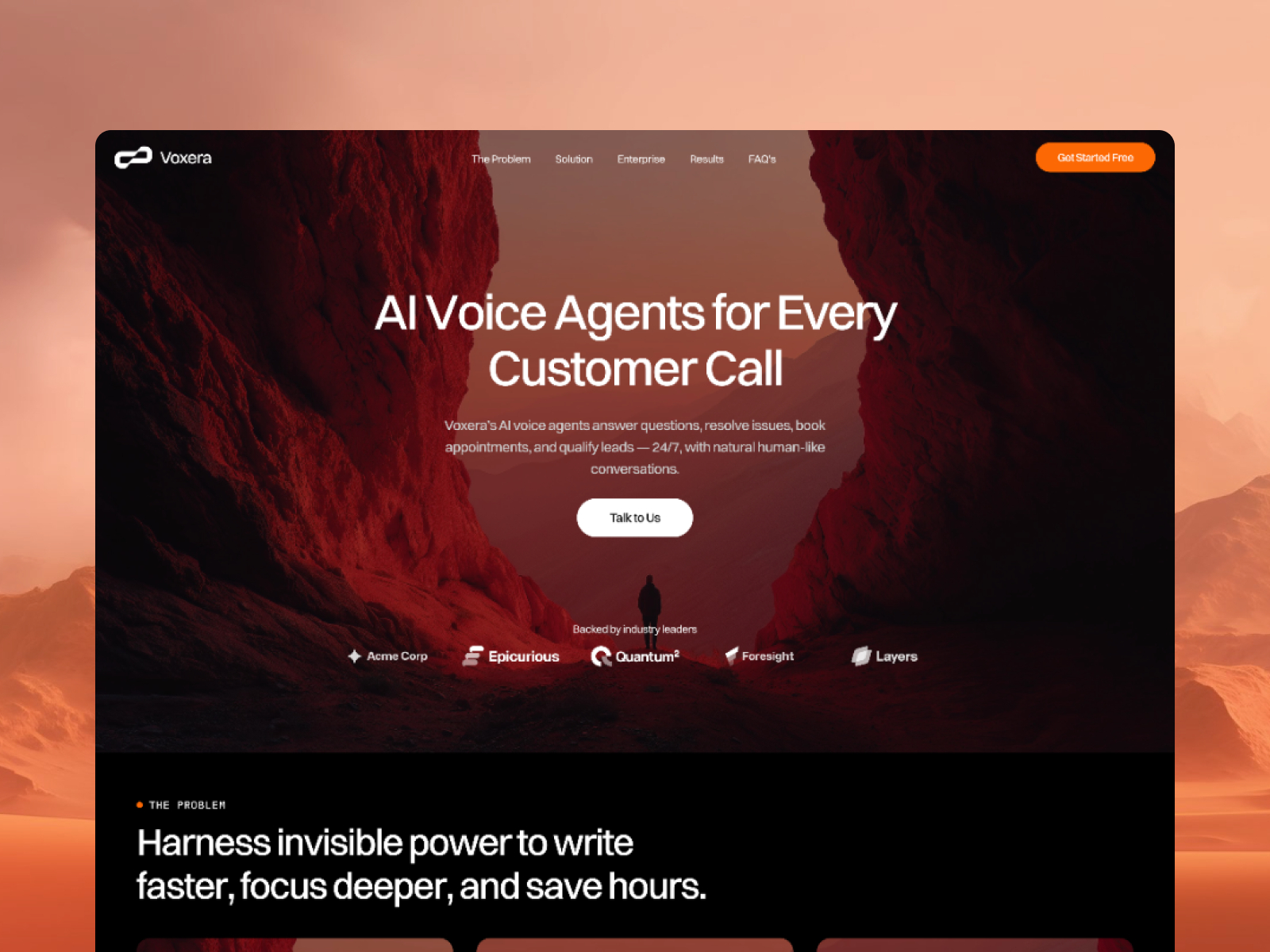 高级暗黑现代 AI 机构落地页设计灵感，人工智能、SaaS Framer 网站模板详情图 1