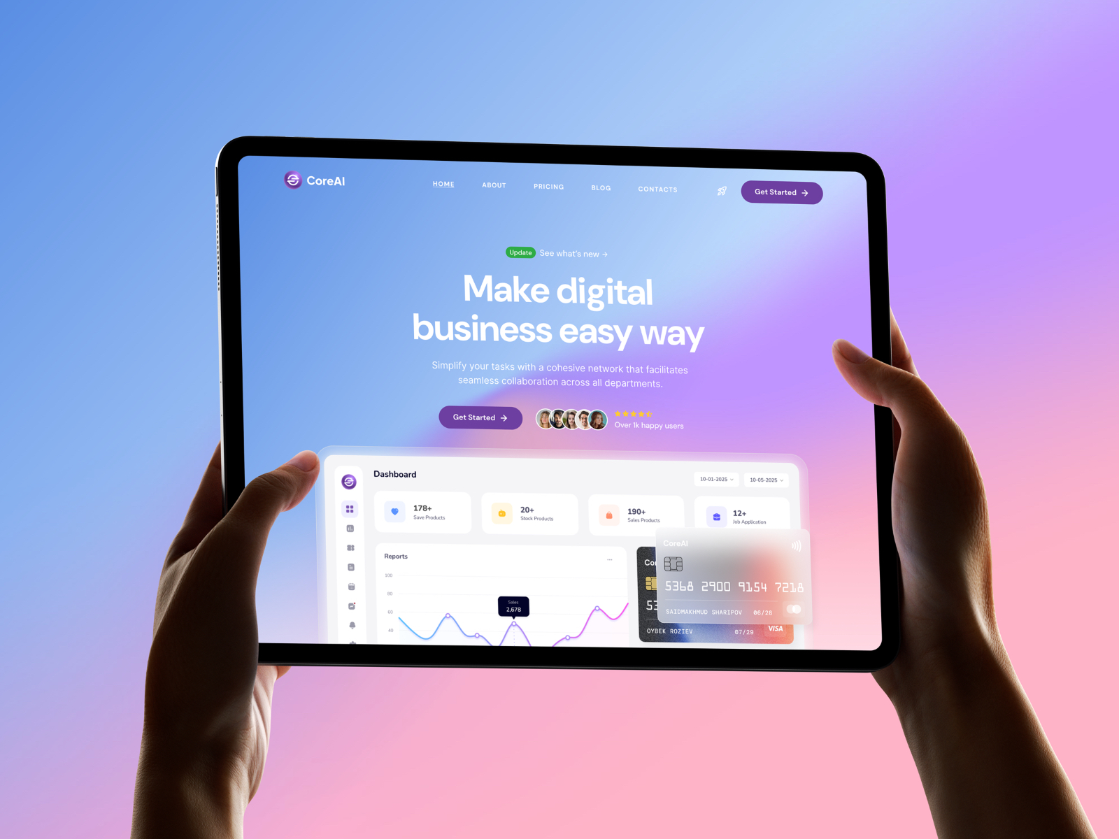 现代专业 AI 产品官网设计灵感，人工智能、SaaS Framer 网站模板详情图 1