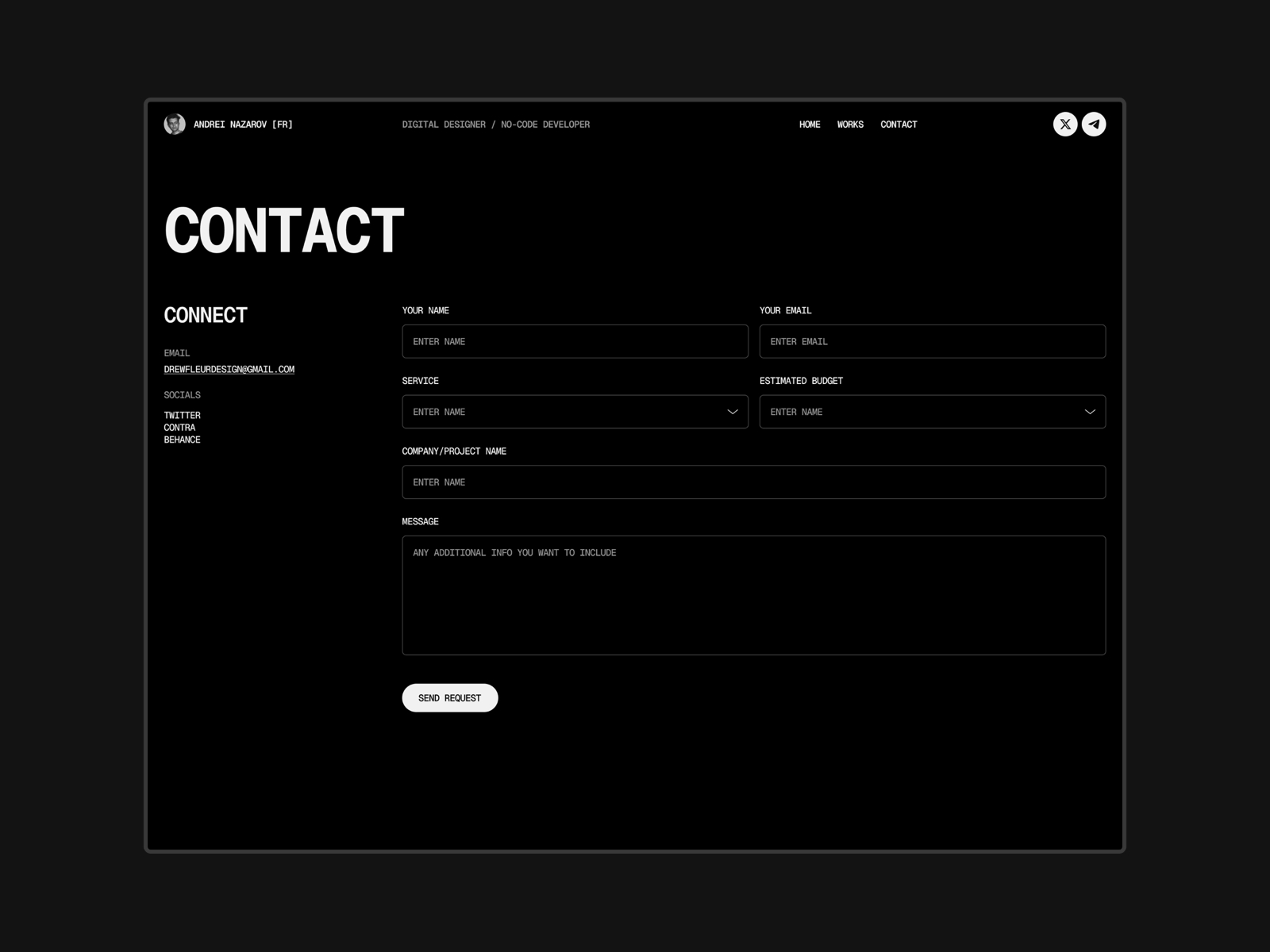 现代作品集网站设计灵感，作品集 Framer 网站模板详情图 4