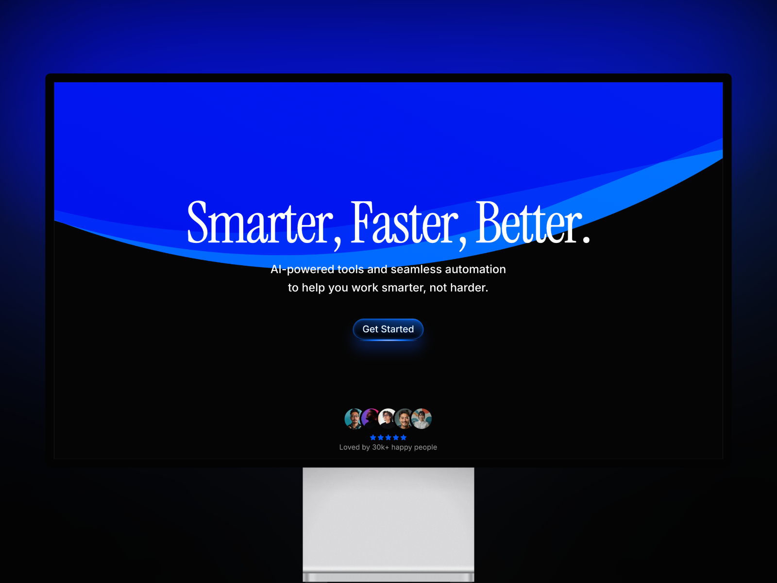高级暗黑现代落地页设计案例，人工智能、SaaS Framer 网站模板详情图 1