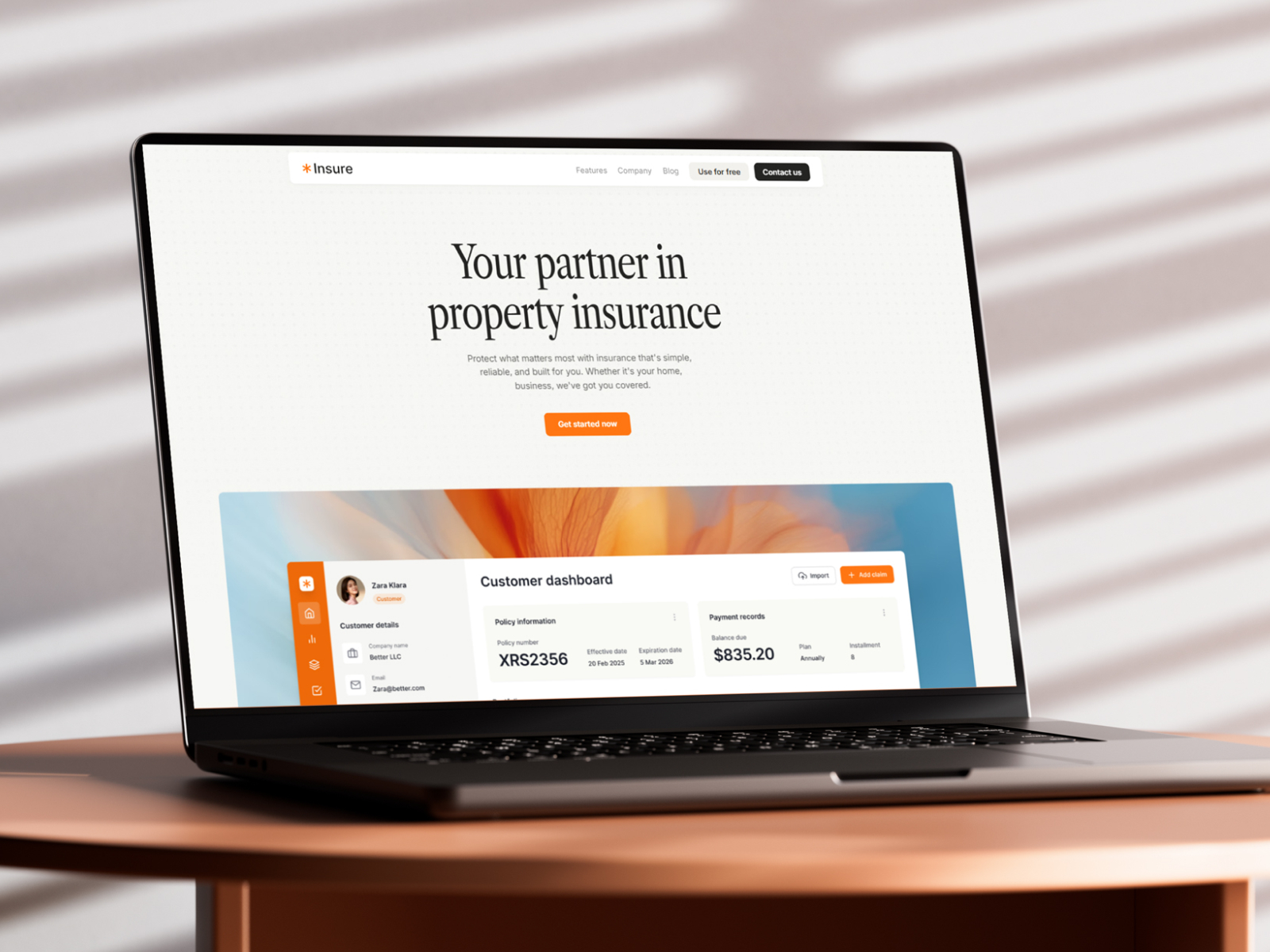 极简专业落地页设计案例，金融科技、SaaS Framer 网站模板详情图 1