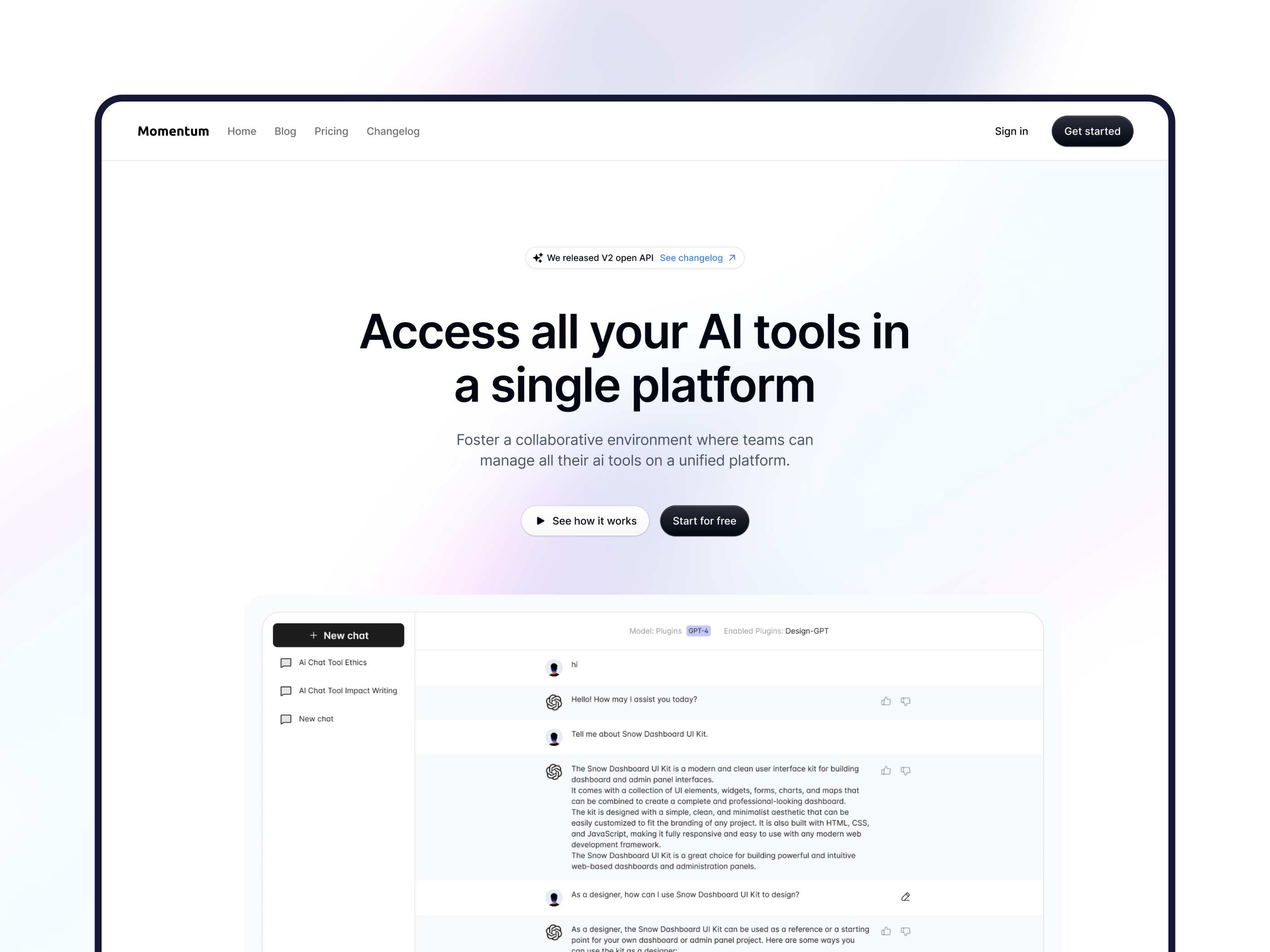 现代专业 AI 产品官网设计灵感，Web3、人工智能 Framer 网站模板详情图 1