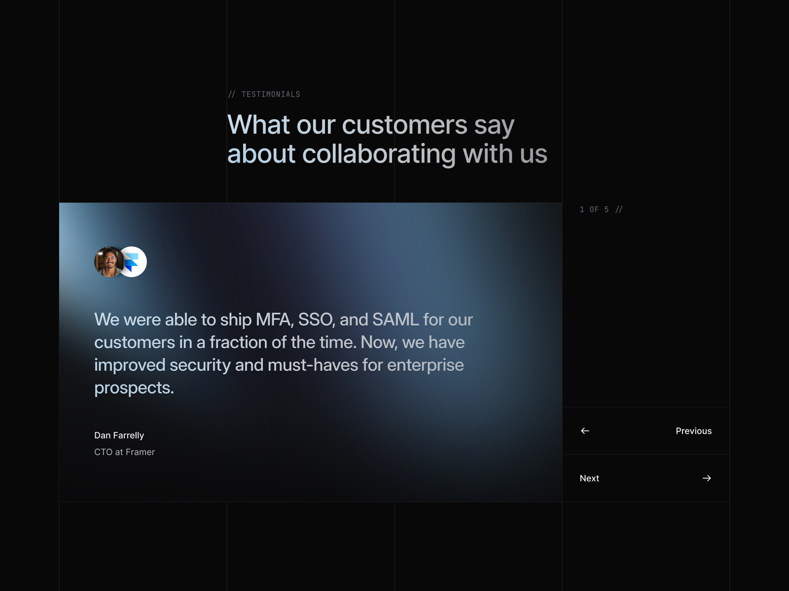 SaaS 产品官网设计灵感，SaaS、企业官网 Framer 网站模板详情图 3