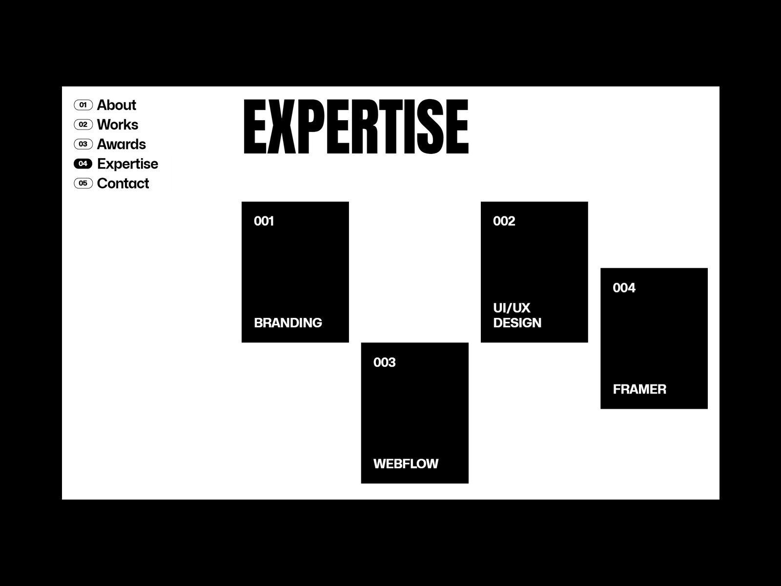 作品集网站设计灵感，作品集、落地页 Framer 网站模板详情图 4