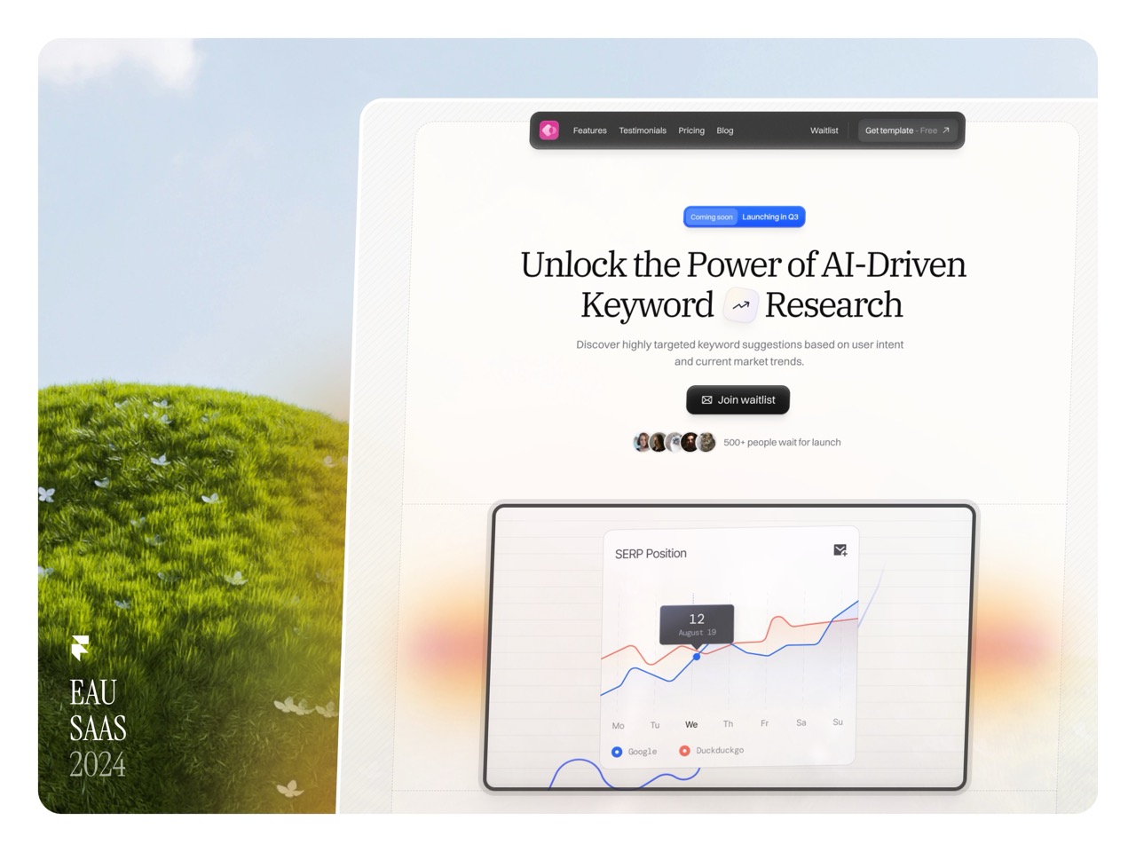 AI 产品官网设计灵感，人工智能、SaaS Framer 网站模板详情图 1