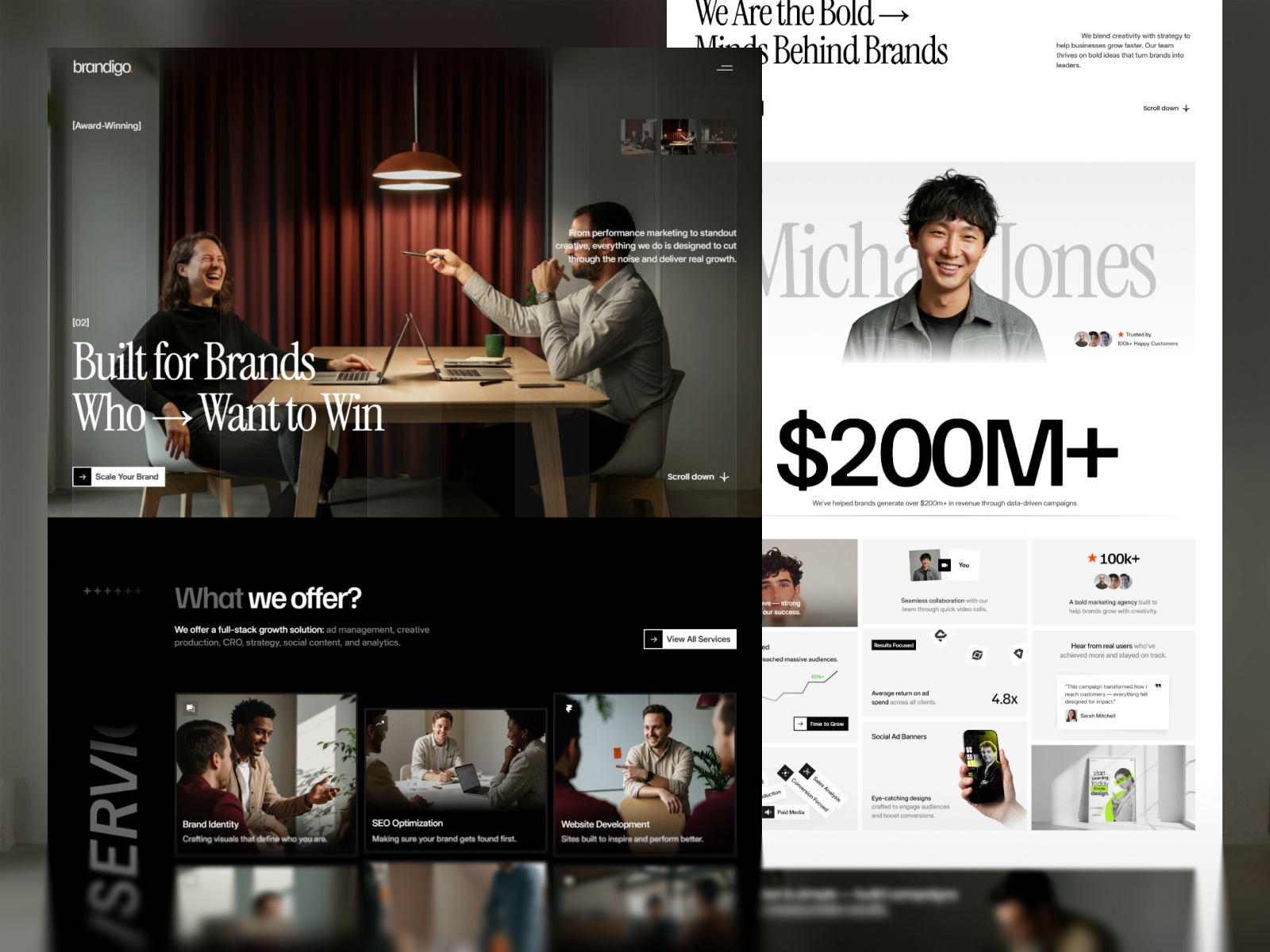 现代动效创意机构官网设计灵感，博客内容、设计工作室 Framer 网站模板详情图 1