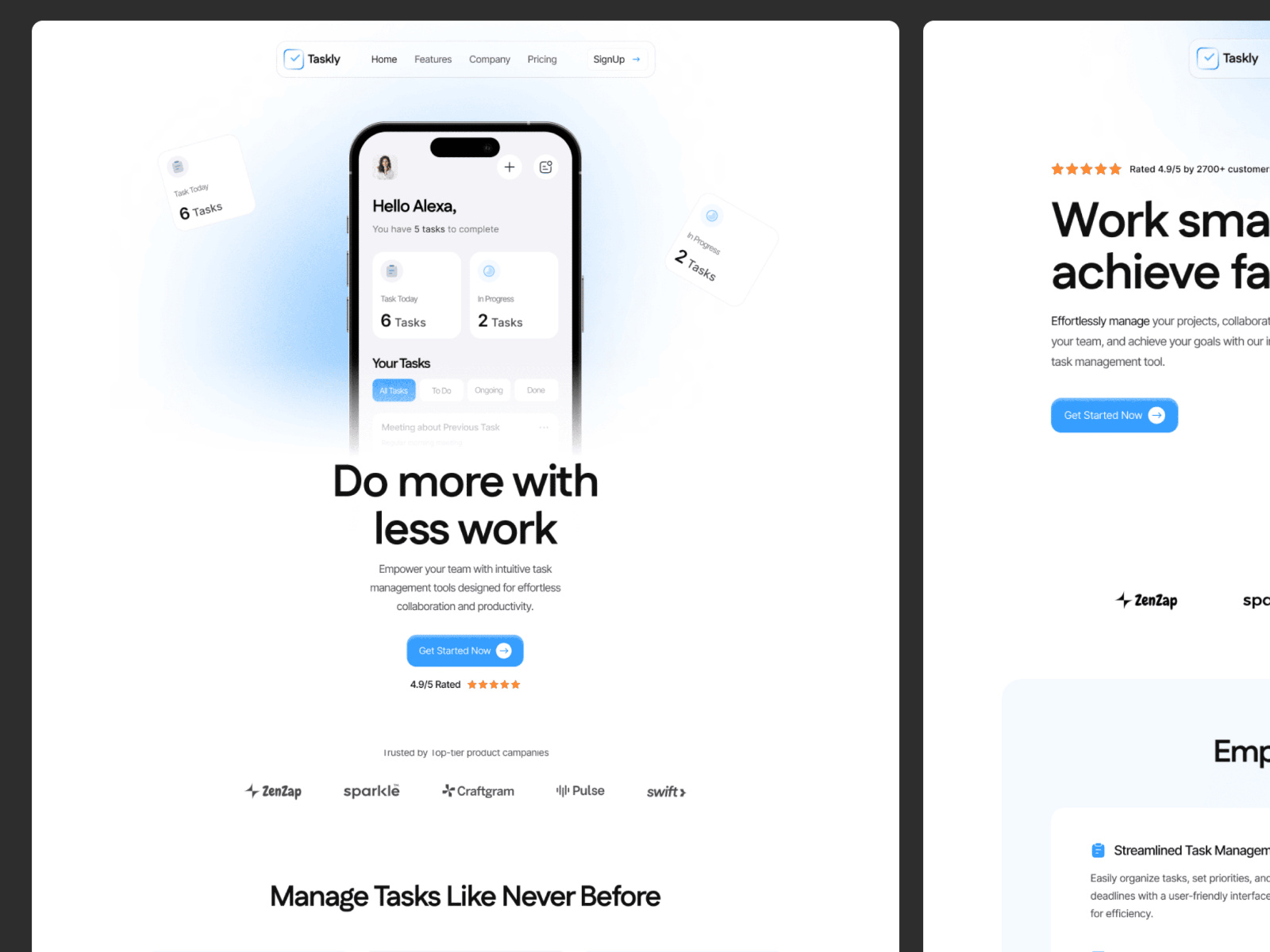 现代动效 SaaS 产品官网设计灵感，SaaS、企业官网 Framer 网站模板详情图 2