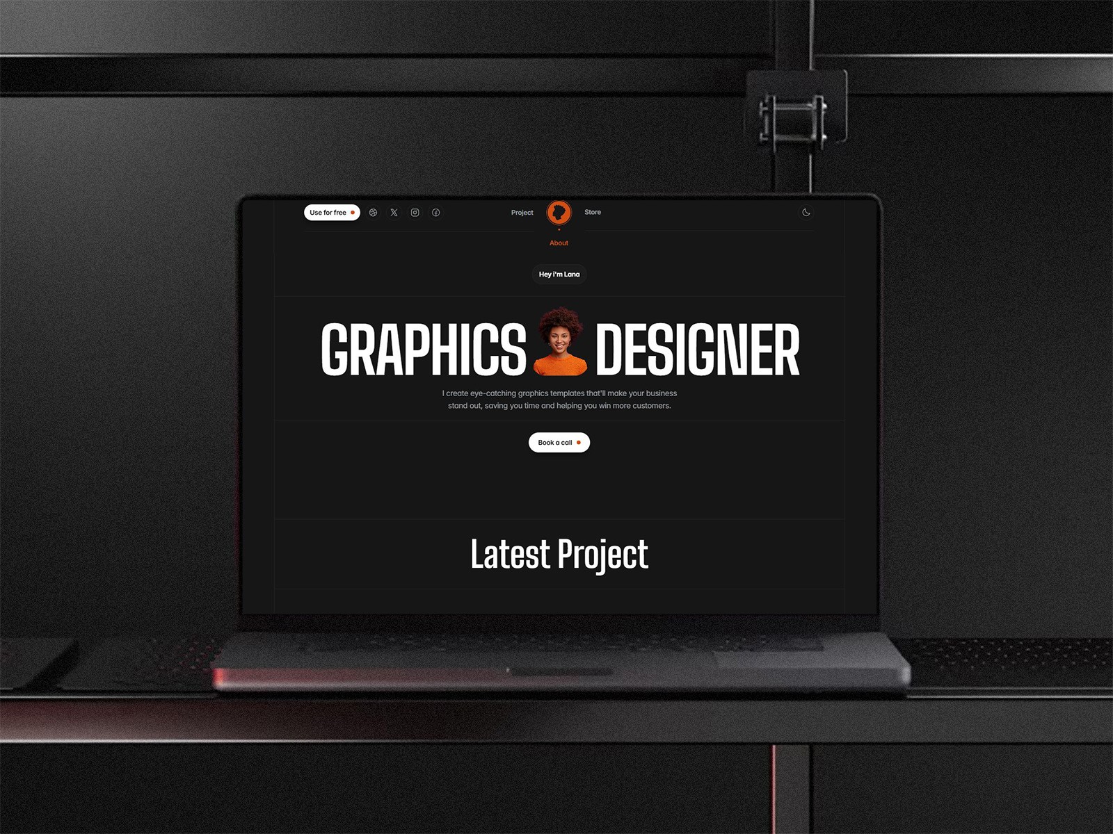 电商网站设计灵感，电商、作品集 Framer 网站模板详情图 1