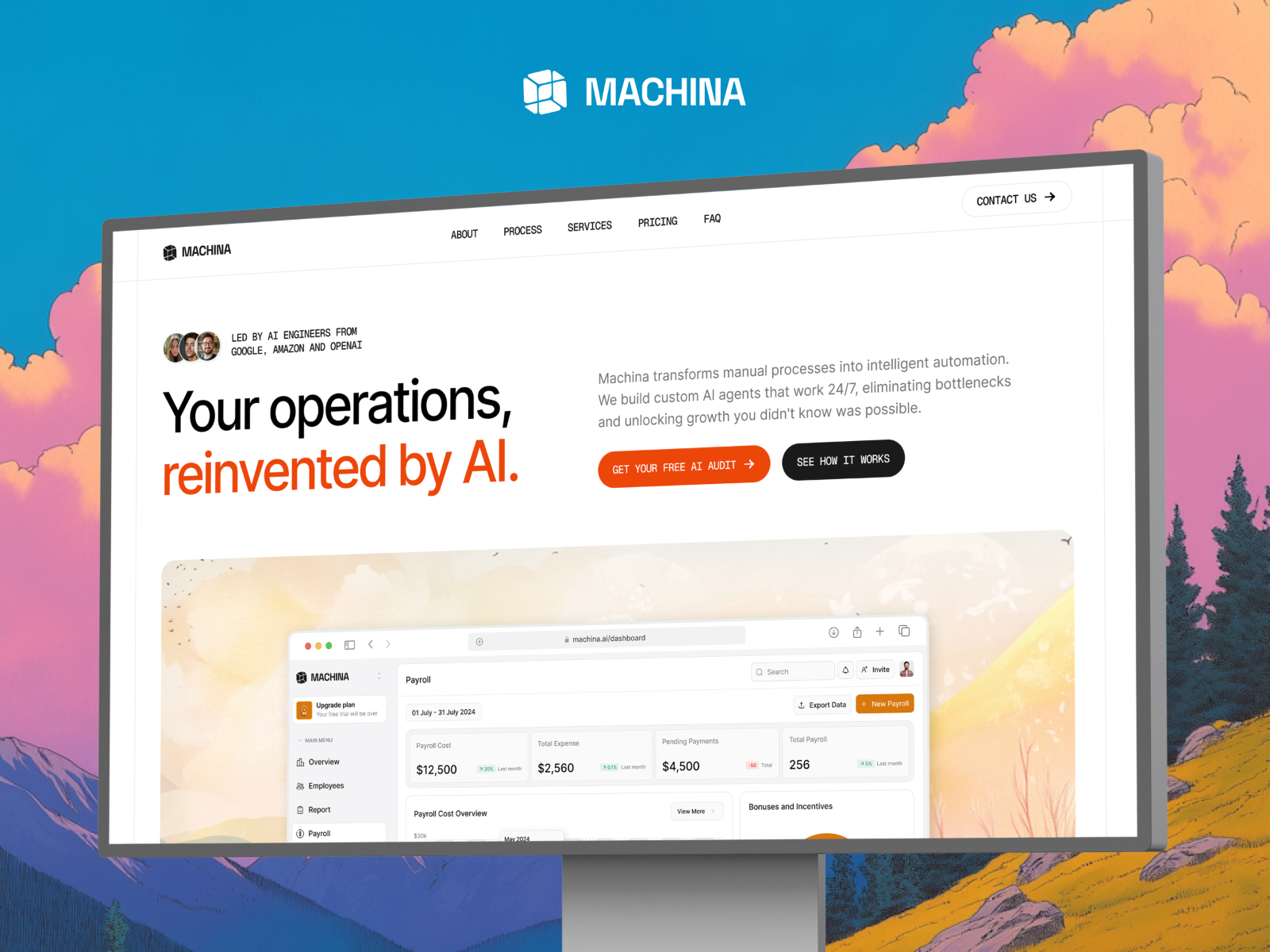 极简现代 AI 机构落地页设计灵感，人工智能、设计工作室 Framer 网站模板详情图 1