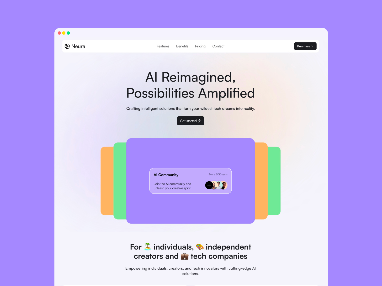 极简现代 AI 产品官网设计灵感，人工智能、SaaS Framer 网站模板详情图 1