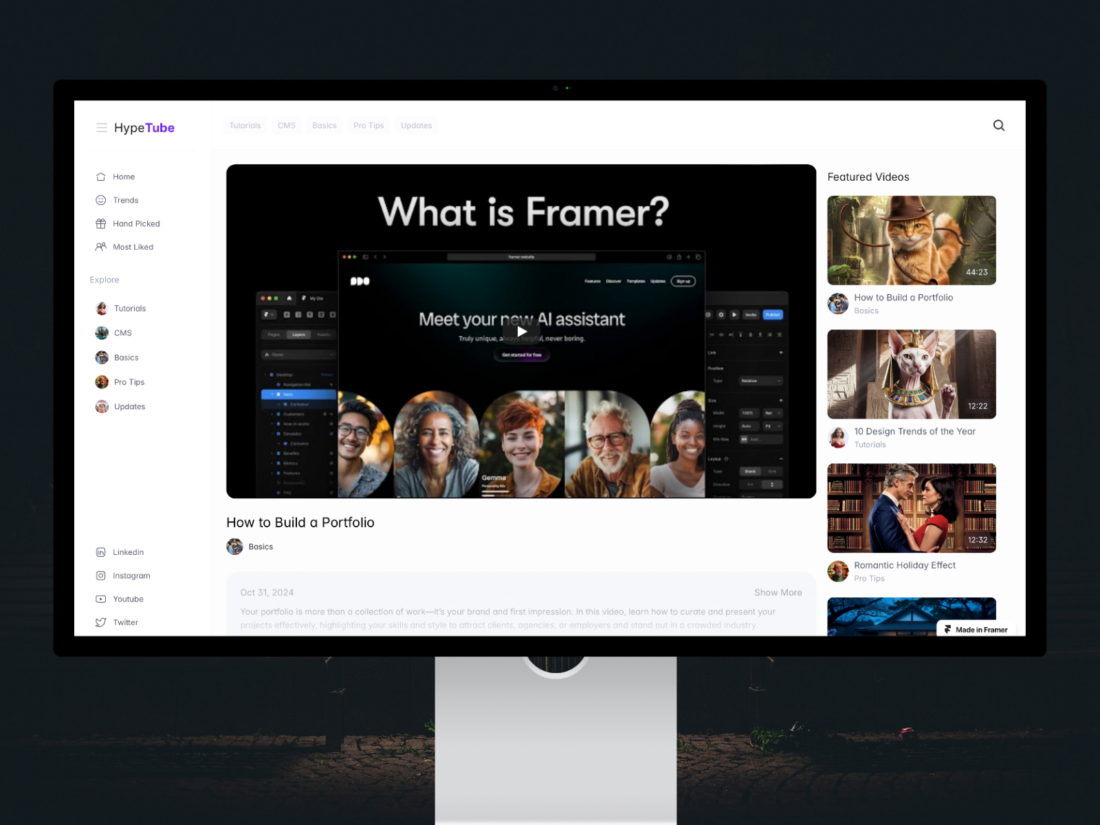 博客媒体网站设计灵感，博客内容 Framer 网站模板详情图 4