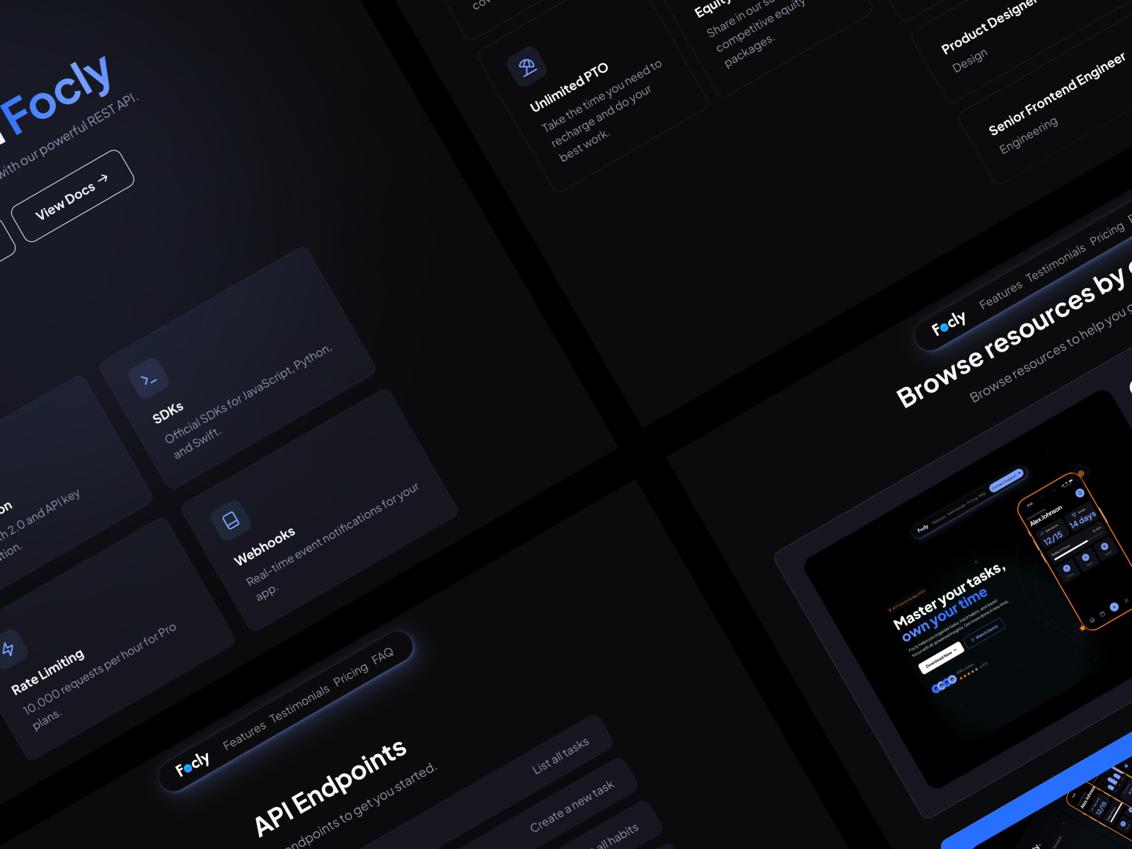 动效渐变 SaaS 产品官网设计灵感，SaaS、落地页 Framer 网站模板详情图 3