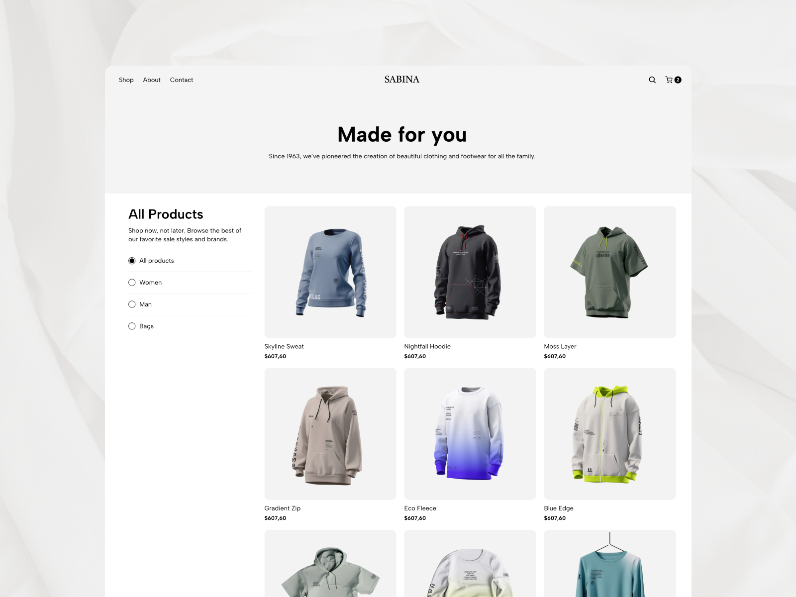 极简现代电商网站设计灵感，电商、企业官网 Framer 网站模板详情图 3