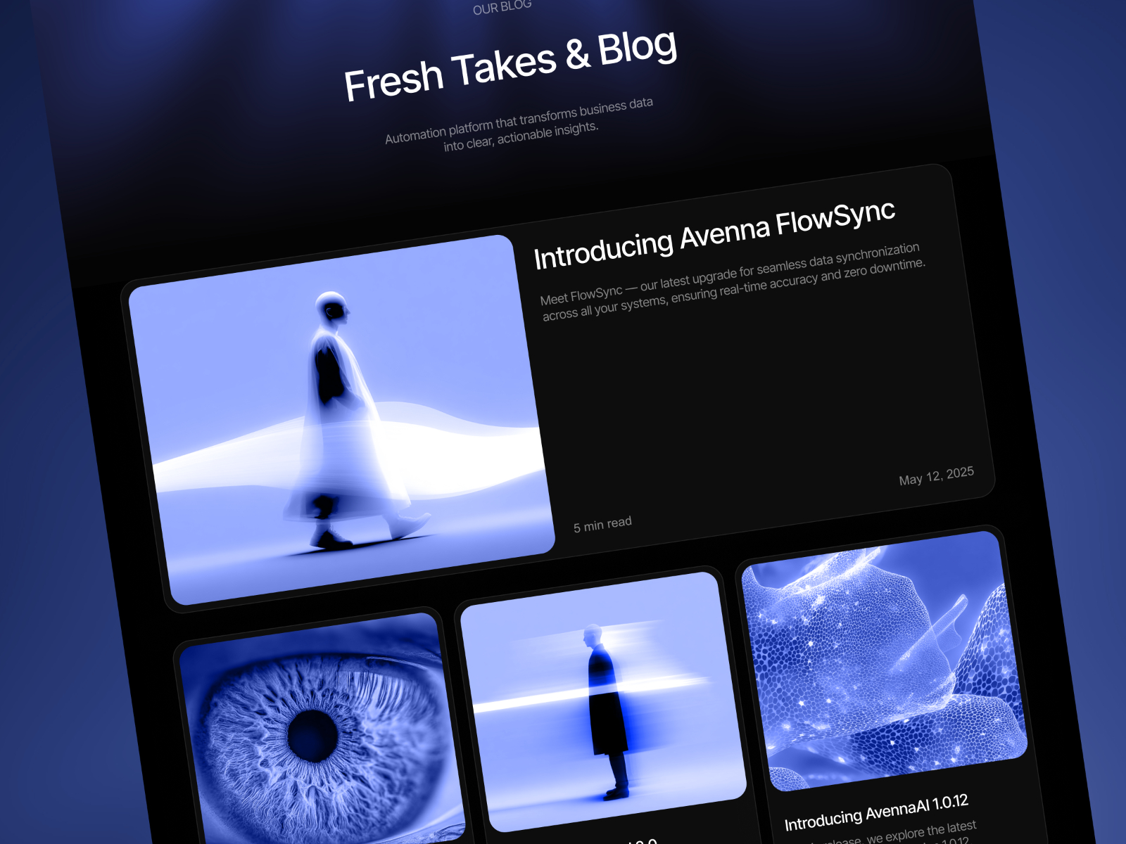 现代专业 AI 产品官网设计灵感，人工智能、博客内容 Framer 网站模板详情图 3