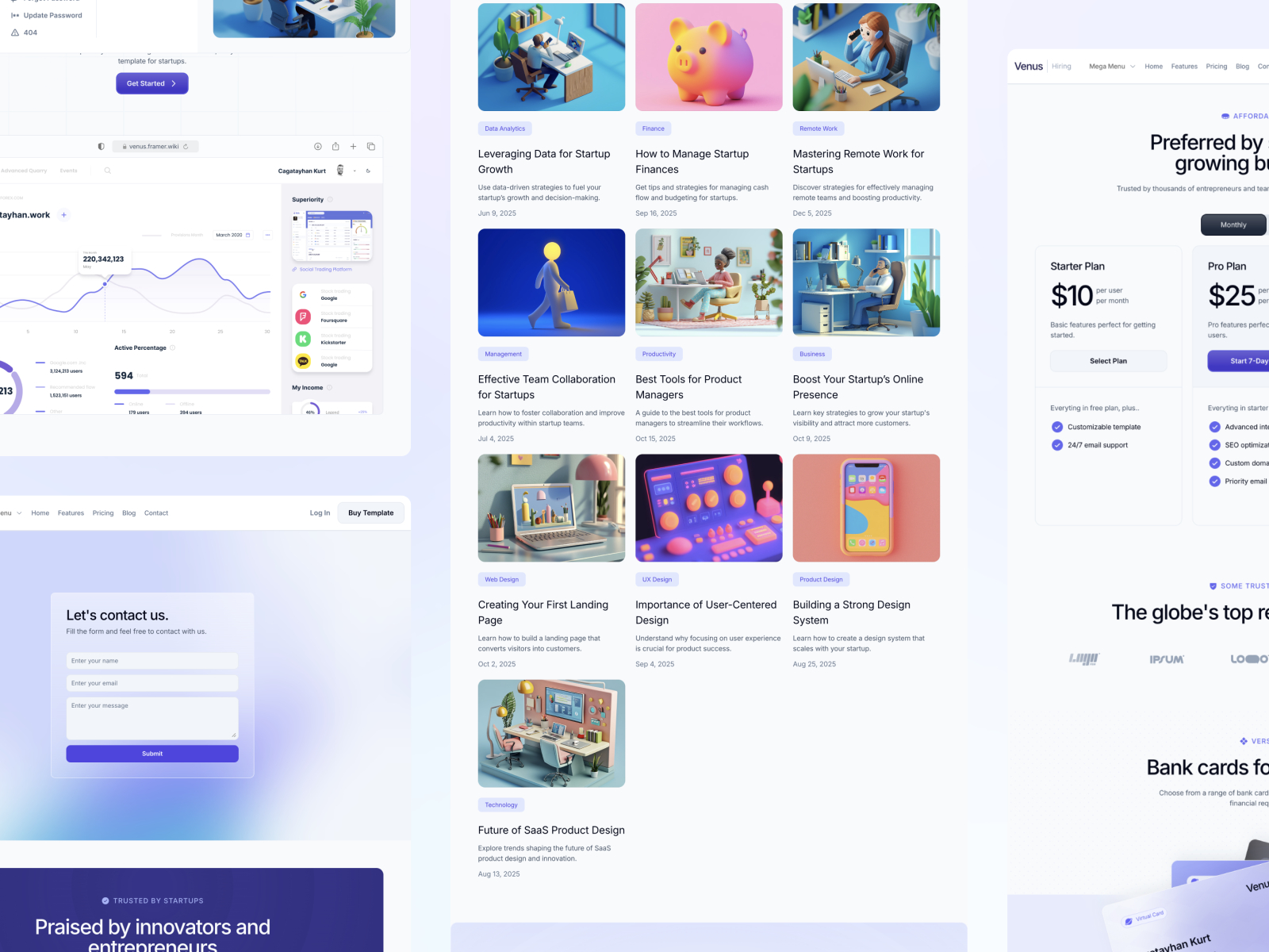 现代专业 SaaS 产品官网设计灵感，SaaS、落地页 Framer 网站模板详情图 3