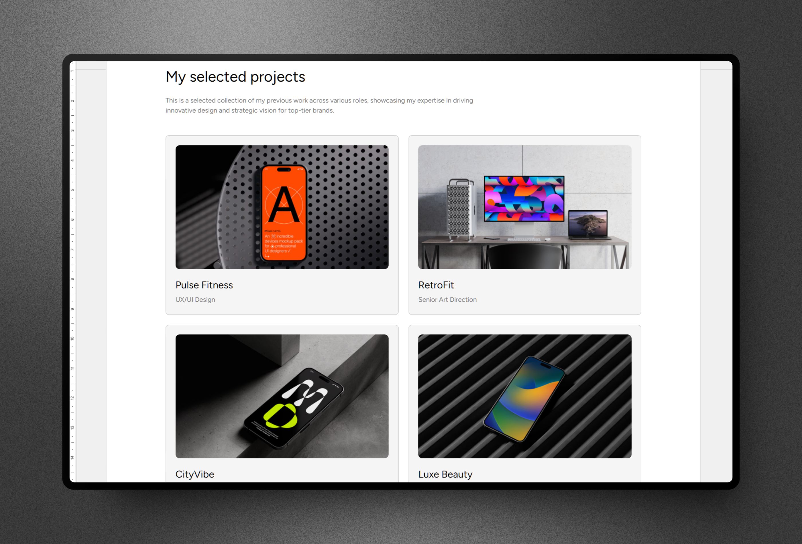 作品集网站设计灵感，设计工作室、作品集 Framer 网站模板详情图 3