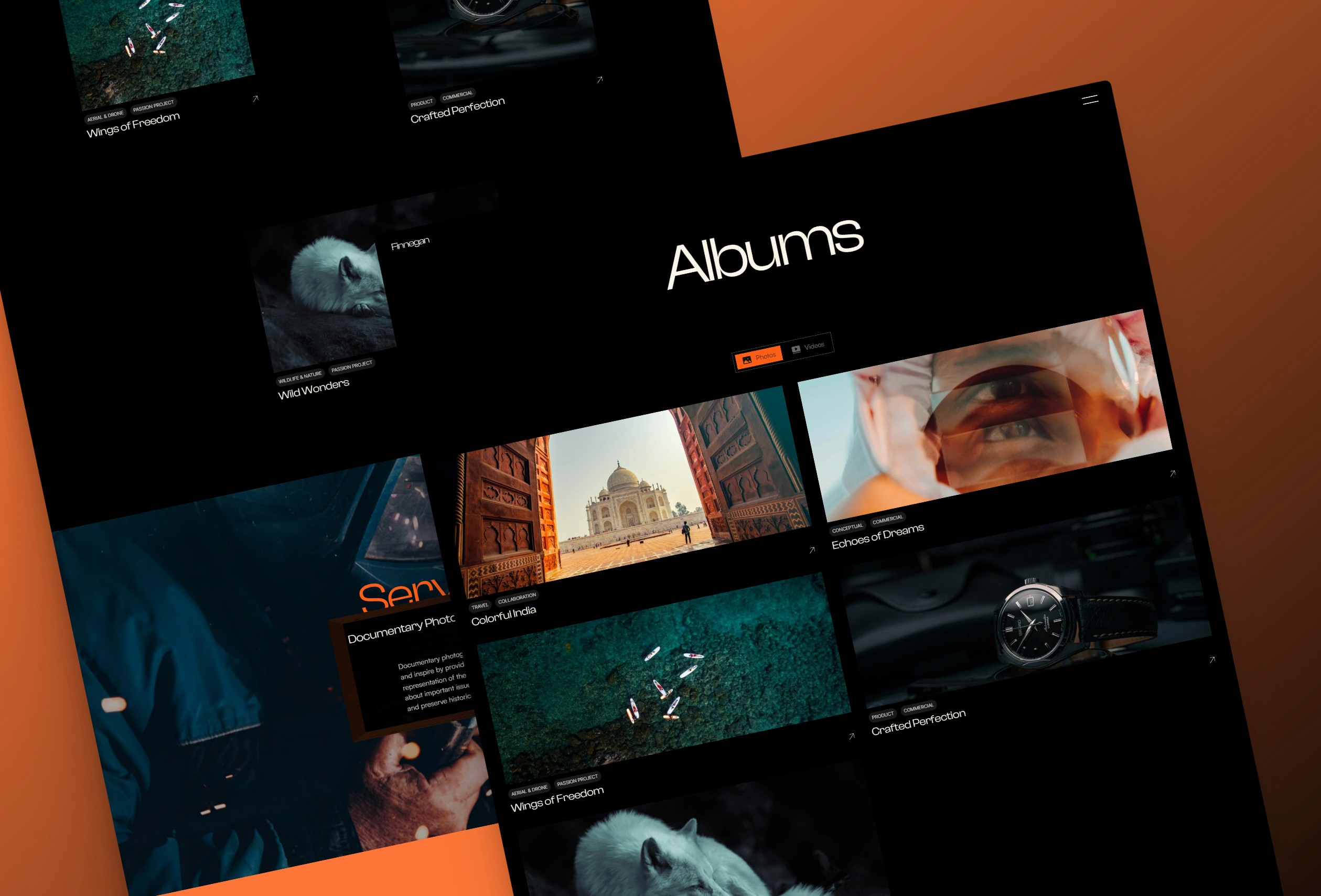 作品集网站设计灵感，作品集 Framer 网站模板详情图 4