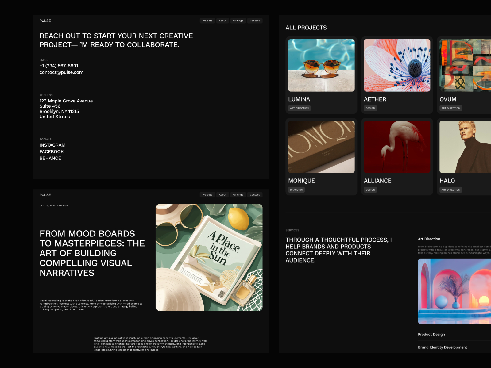 极简作品集网站设计灵感，SaaS、作品集 Framer 网站模板详情图 4