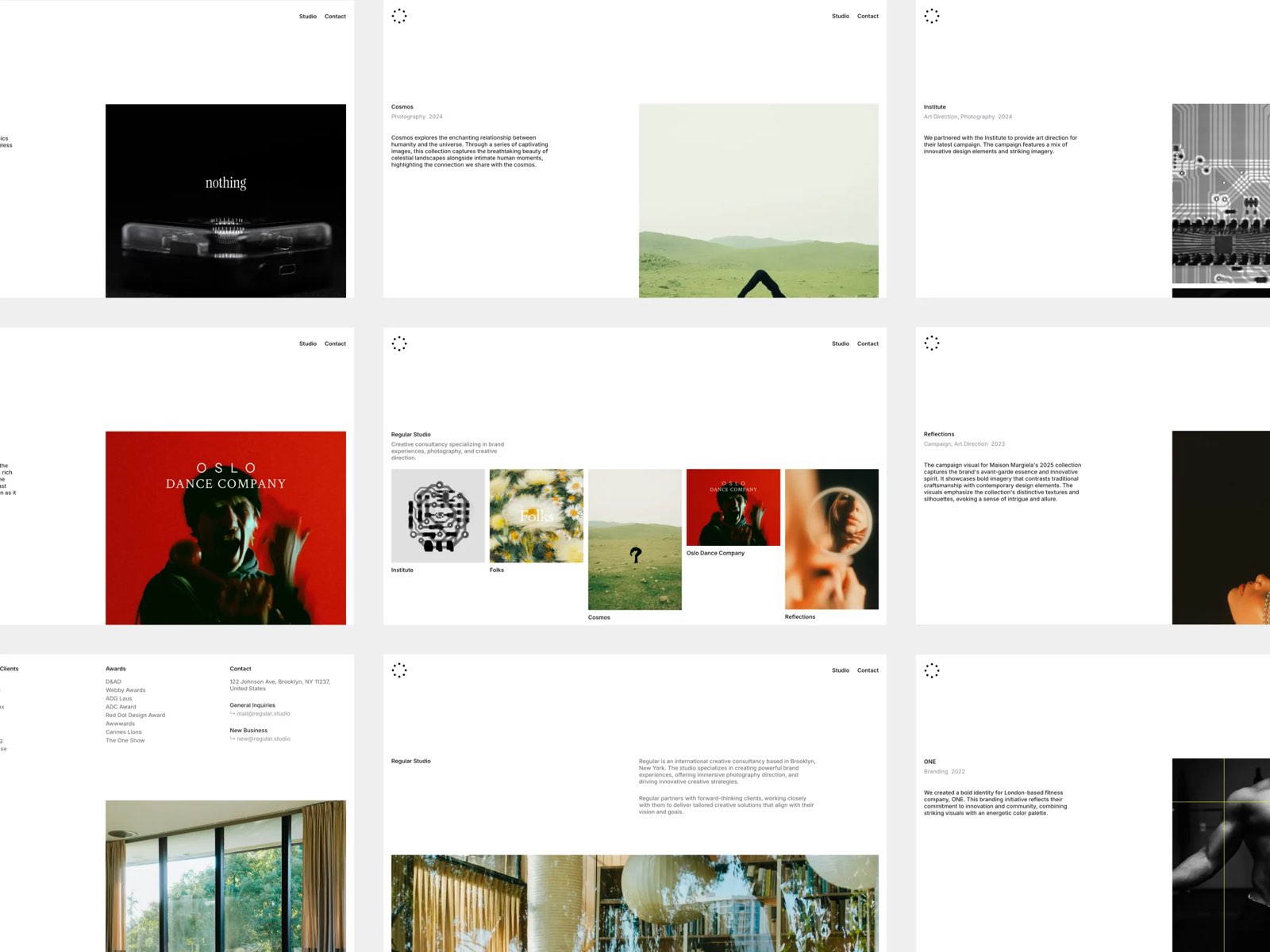 作品集网站设计灵感，作品集 Framer 网站模板详情图 3